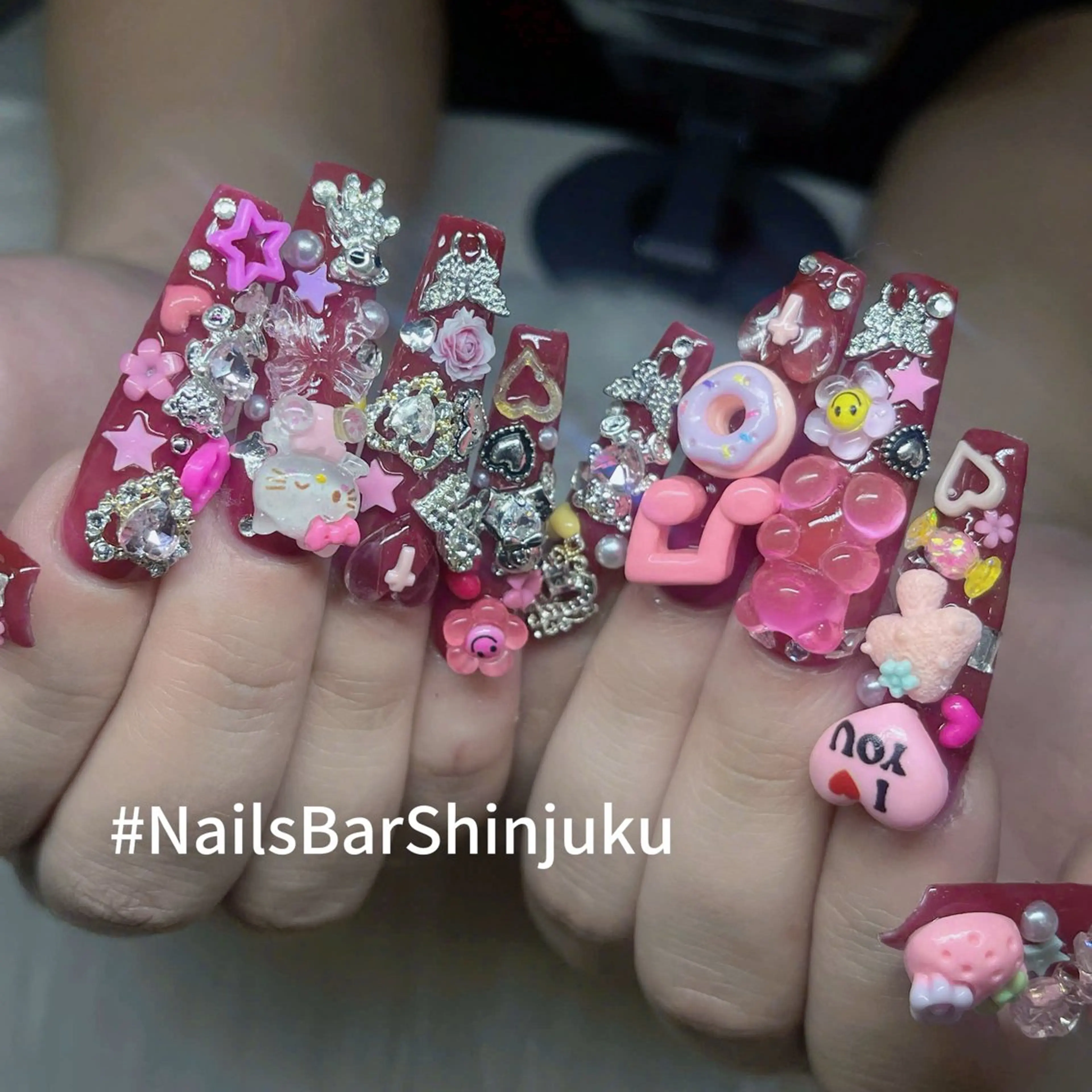 ネイル 長さ出し フレンチネイル ジェルネイル 韓国ネイル ロングネイル NAILS BAR SHINJUKUのネイルデザイン