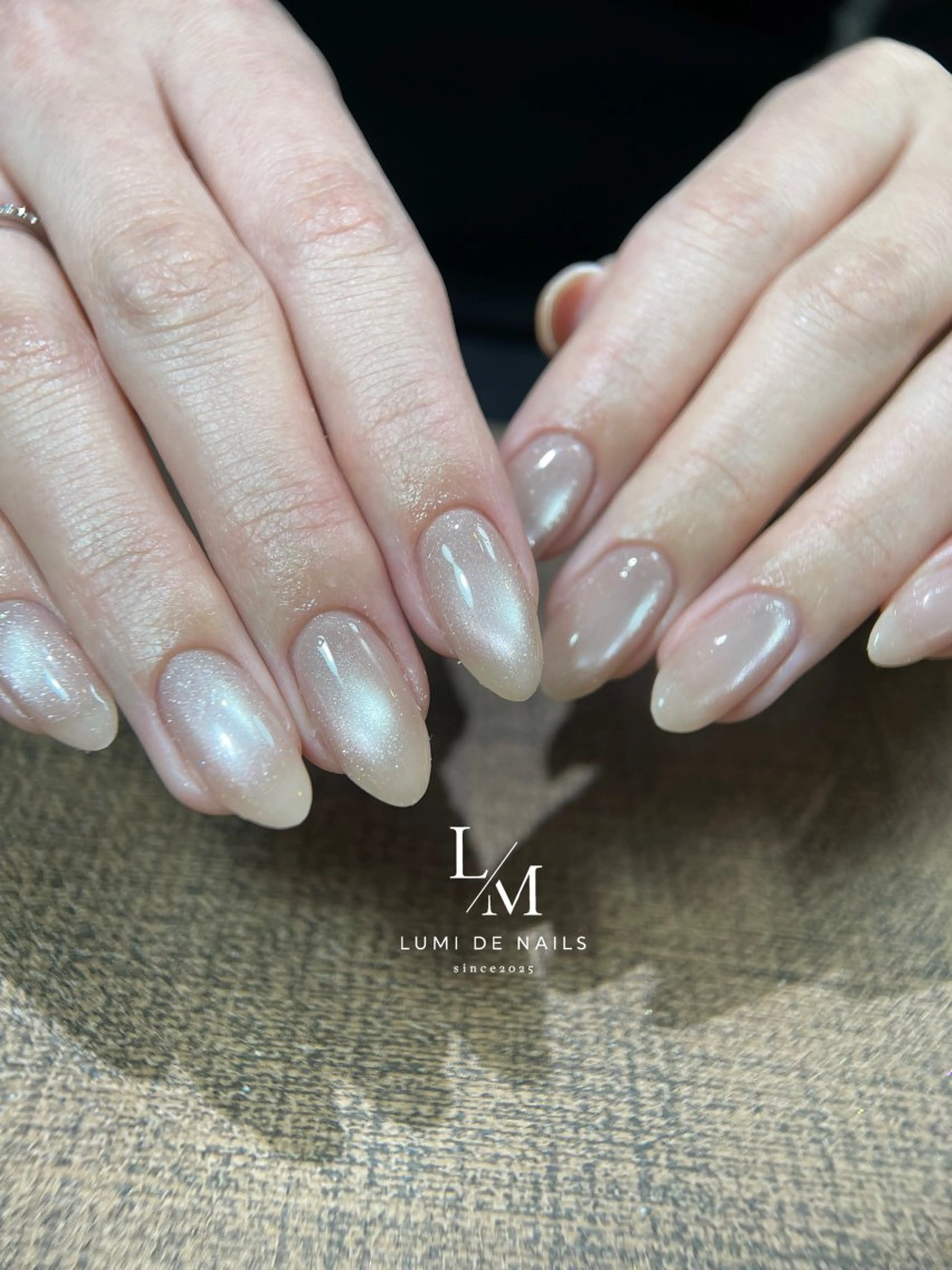 ネイル グラデーション ラメ(グリッター) マグネットネイル ミラーネイル ニュアンスネイル ハンドネイル Lumi de nailsのネイルデザイン