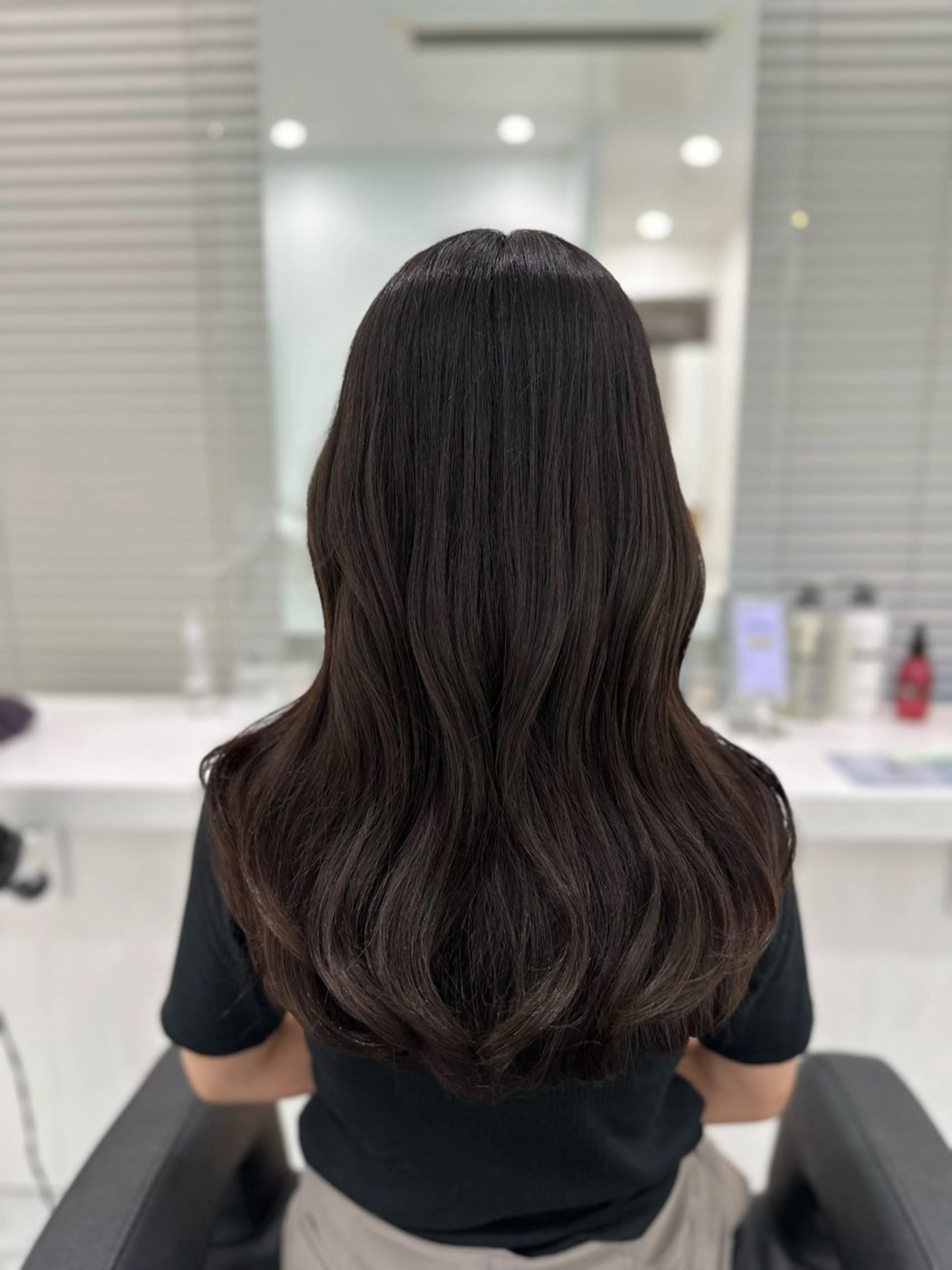 セミロング カラー カット ヘアカラー トリートメント ヘッドスパ ヘアセット ♡上品韓国髪♡ブラ ウン/SAYATOのヘアスタイル