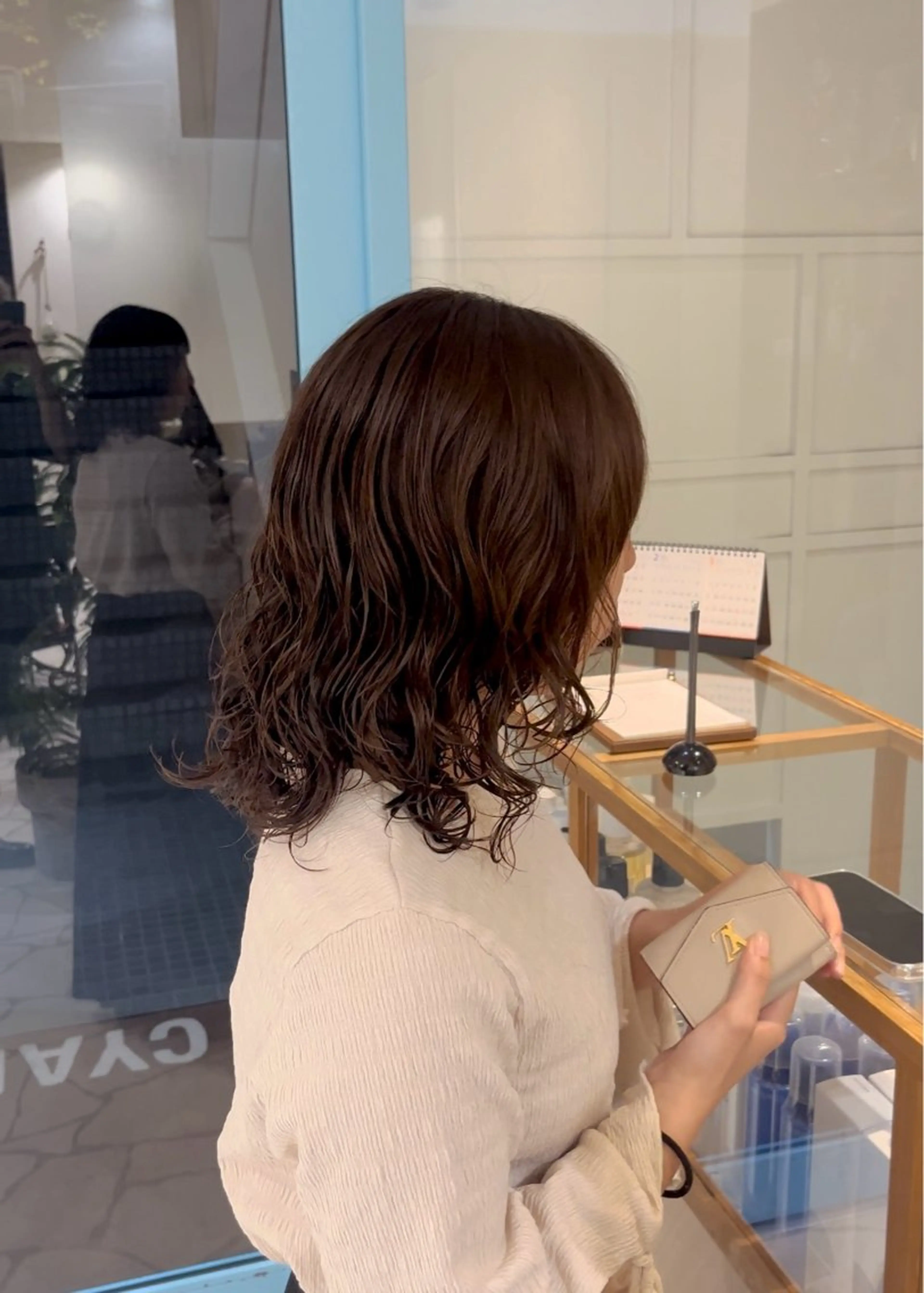 ミディアム パーマ ミディアムパーマ CYAN.所属・山口 陸のヘアスタイル