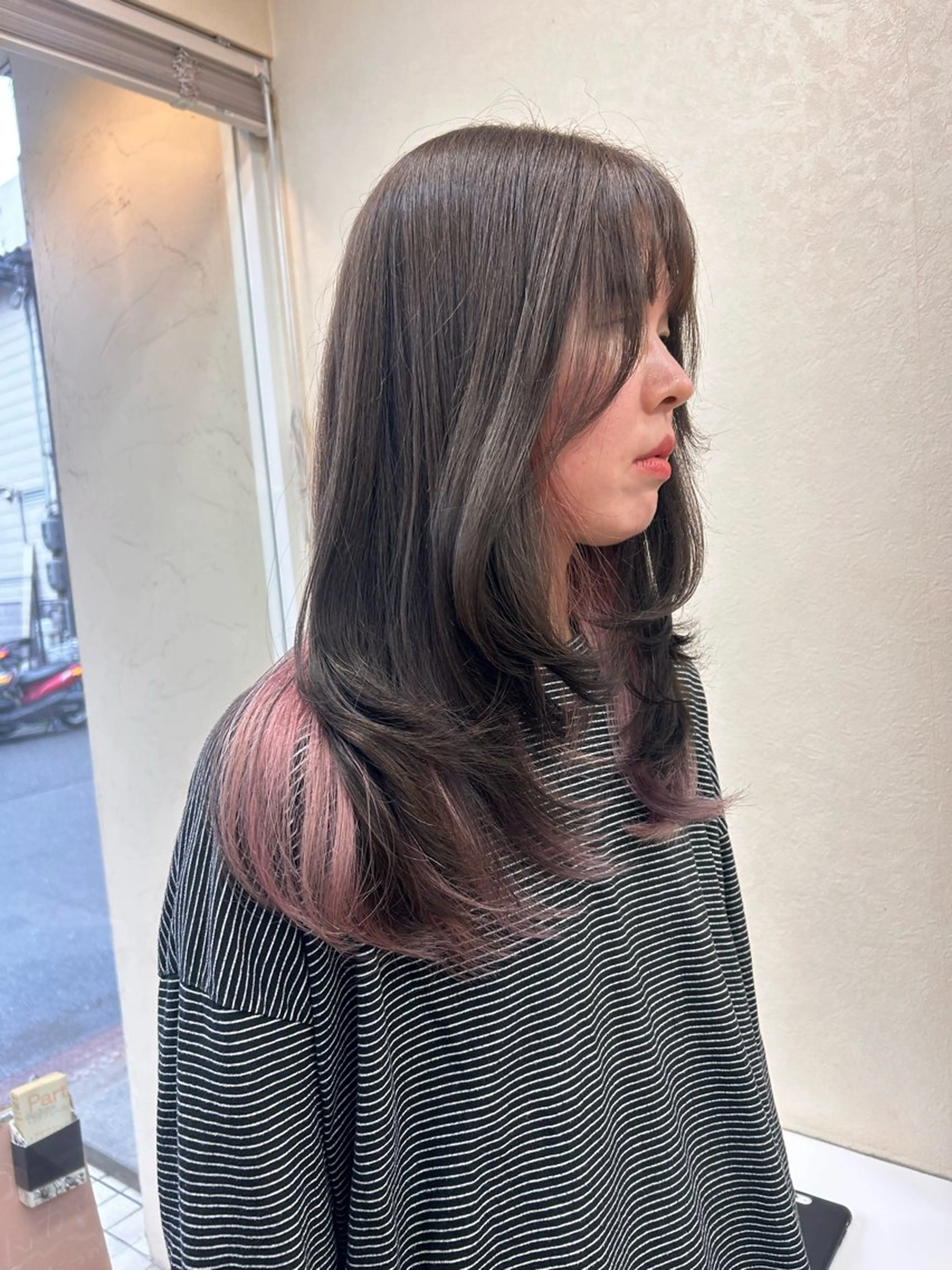 ロング 顔周りカット レイヤーカット カット 濱川 良栄のヘアスタイル