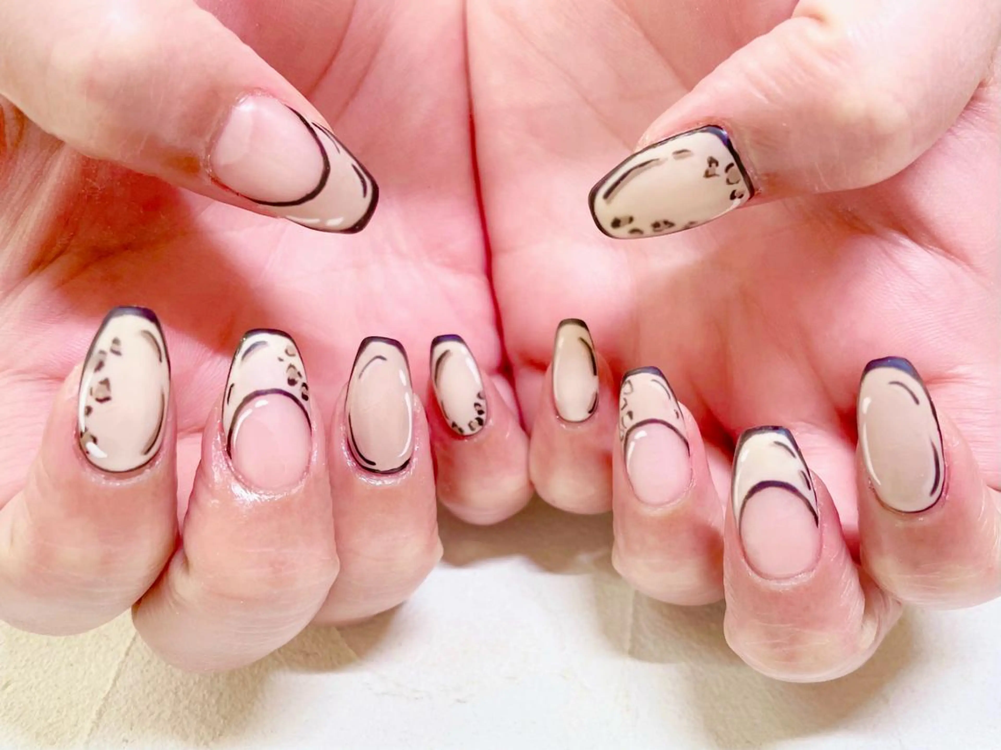 セミロング ネイル 持ち込み ハンドネイル ビアンカ金町店 中島　せり菜のネイルデザイン