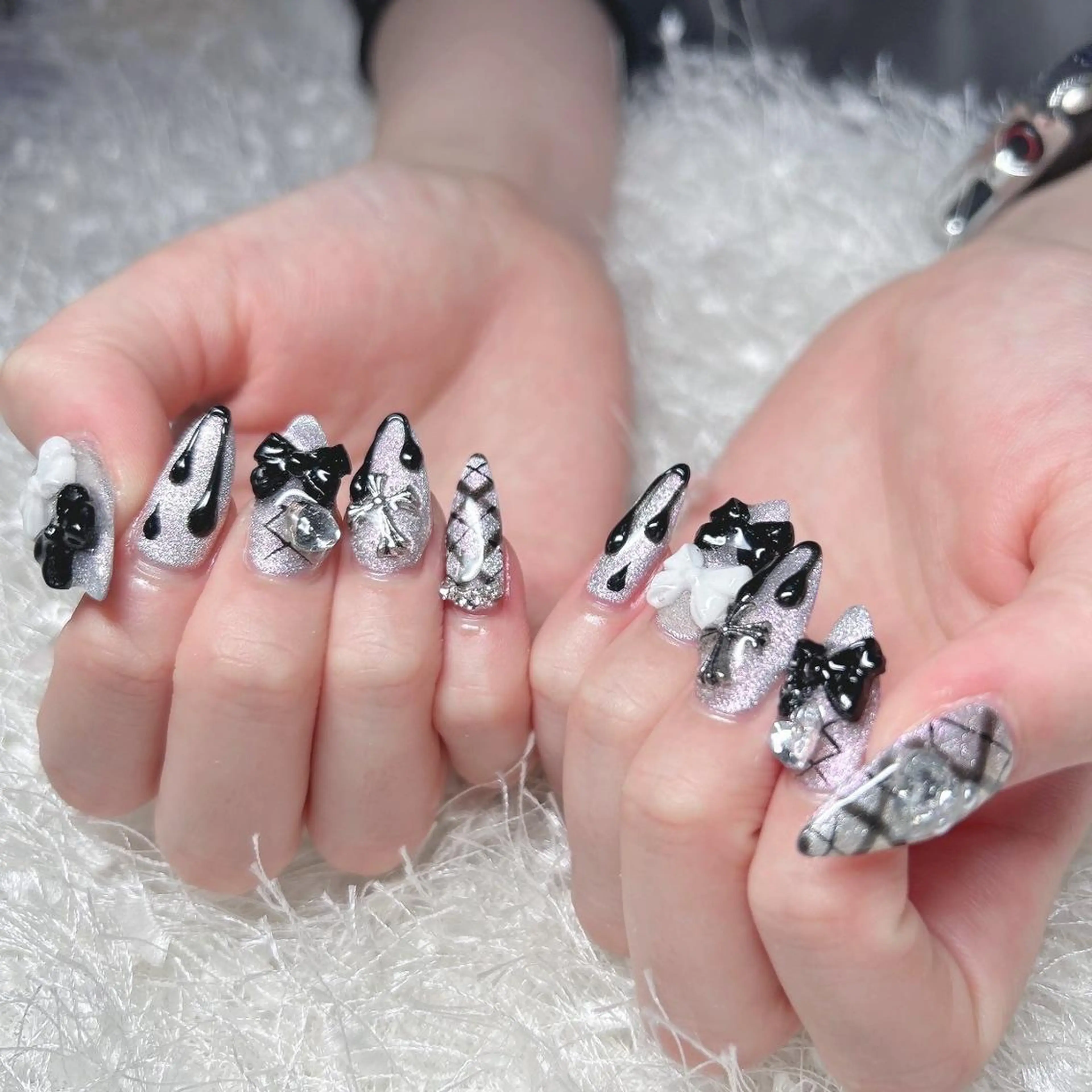 ネイル 長さ出し フレンチネイル ジェルネイル グラデーション 韓国ネイル ハンドネイル Nail&eye Belire 新宿のネイルデザイン