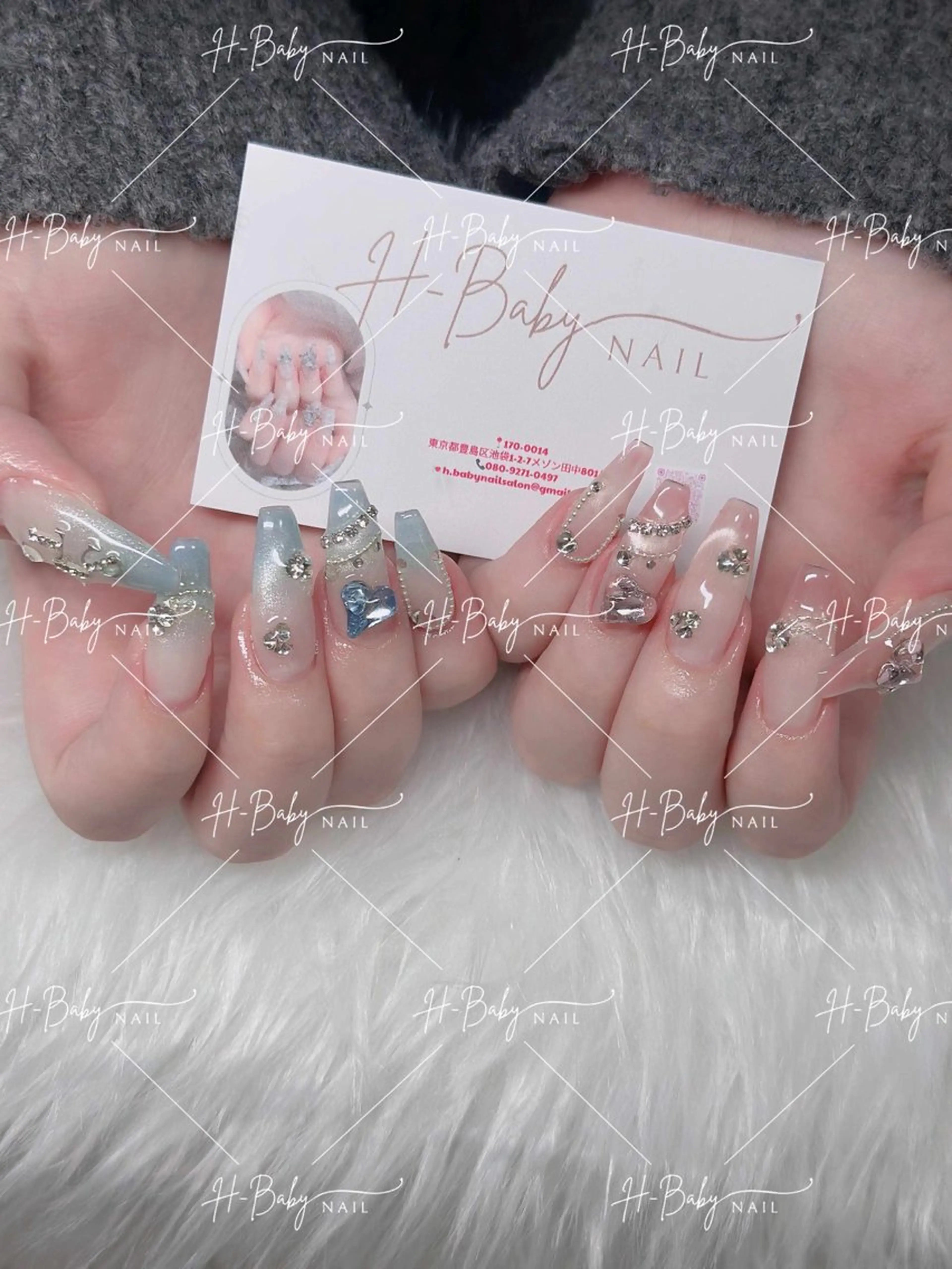 ネイル アートネイル 成人式 ジェルネイル ニュアンスネイル 夏ネイル ハンドネイル neco H.babynailのネイルデザイン