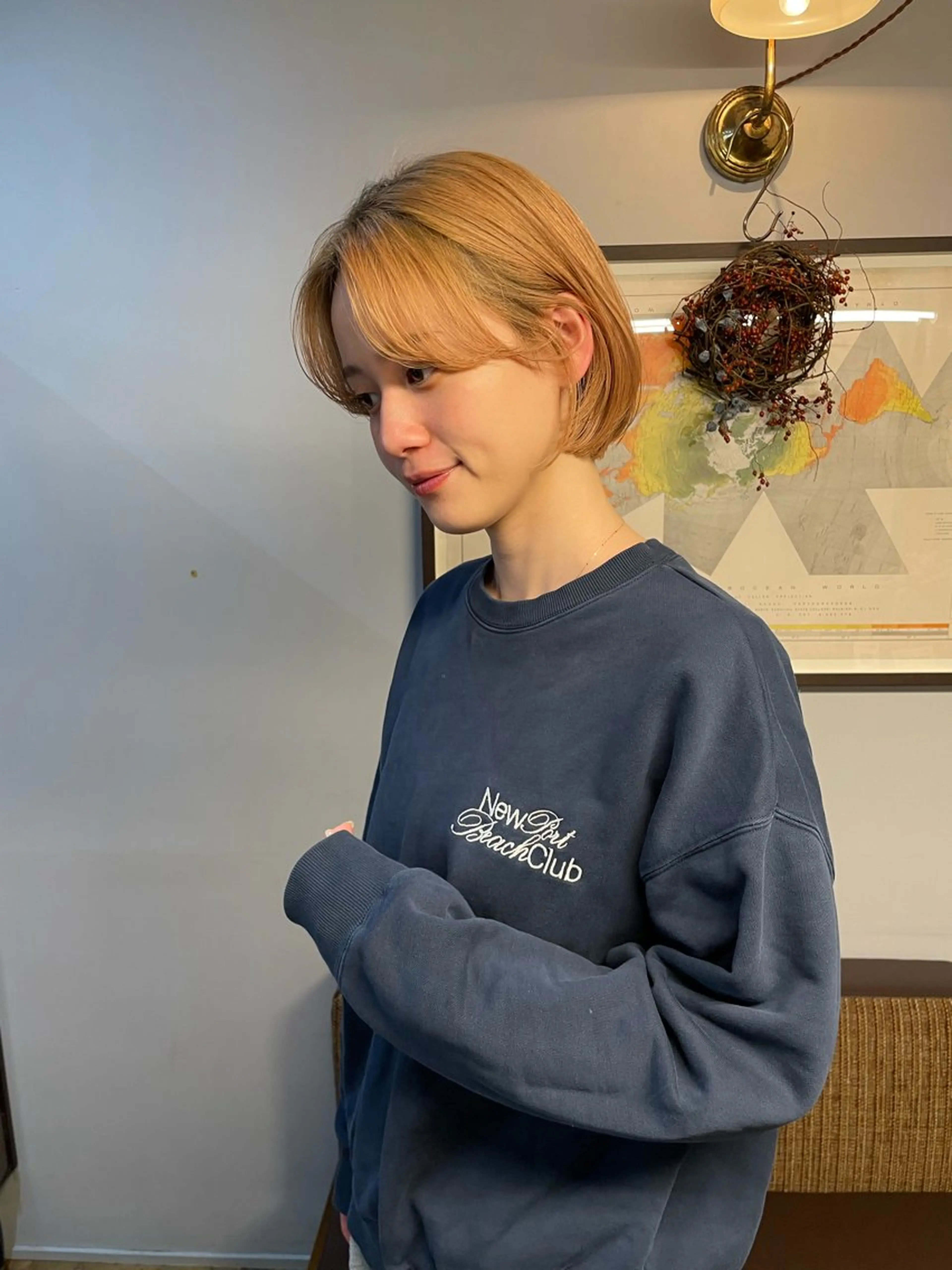 ショート カラー カット ヘアカラー トリートメント ボブ/ミディアム RIONAのヘアスタイル