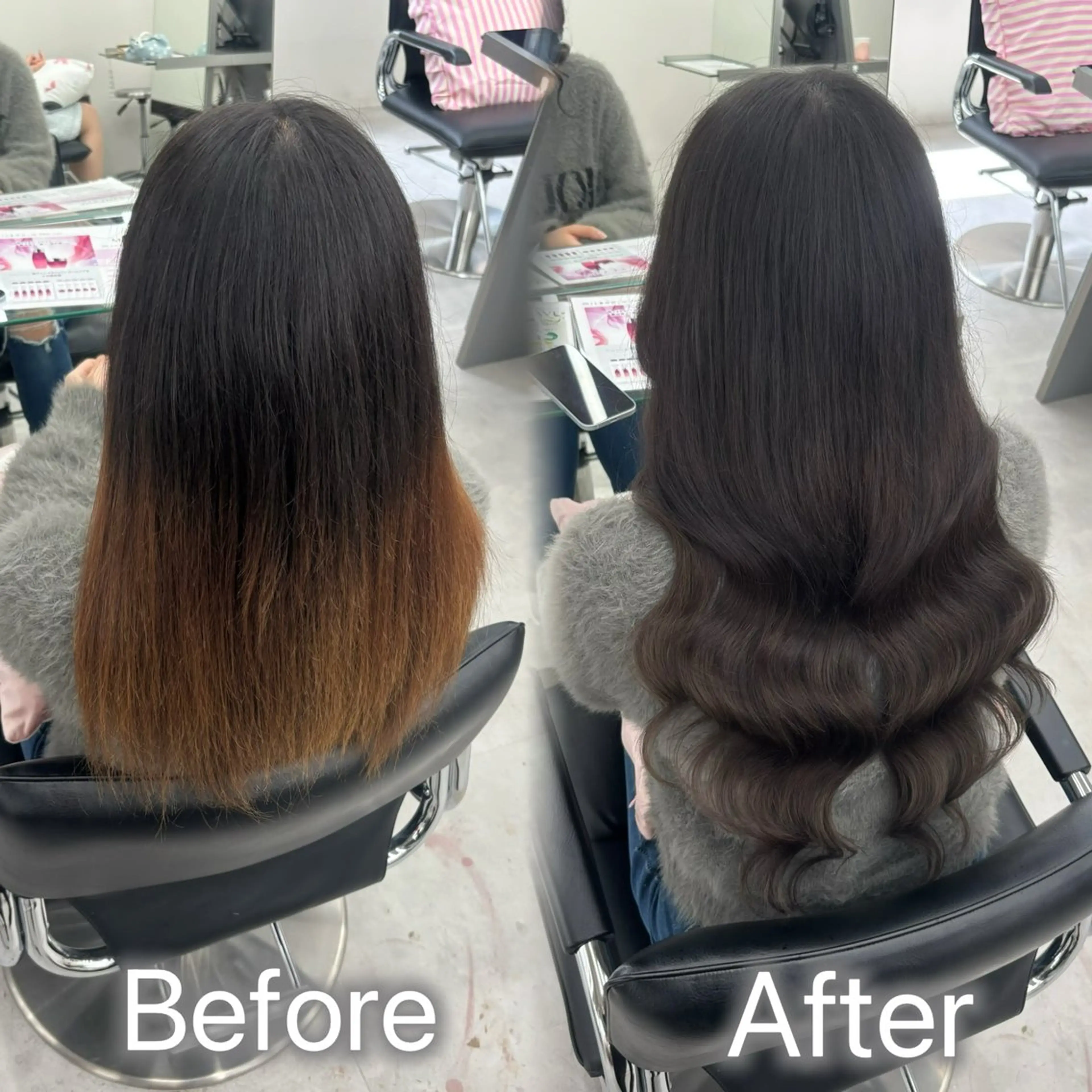 ロング カラー ヘアアレンジ メンズ カット ヘアカラー エクステ ヘアセット 羽エク指名No1✨️ シールエク🌙しぇるのヘアスタイル