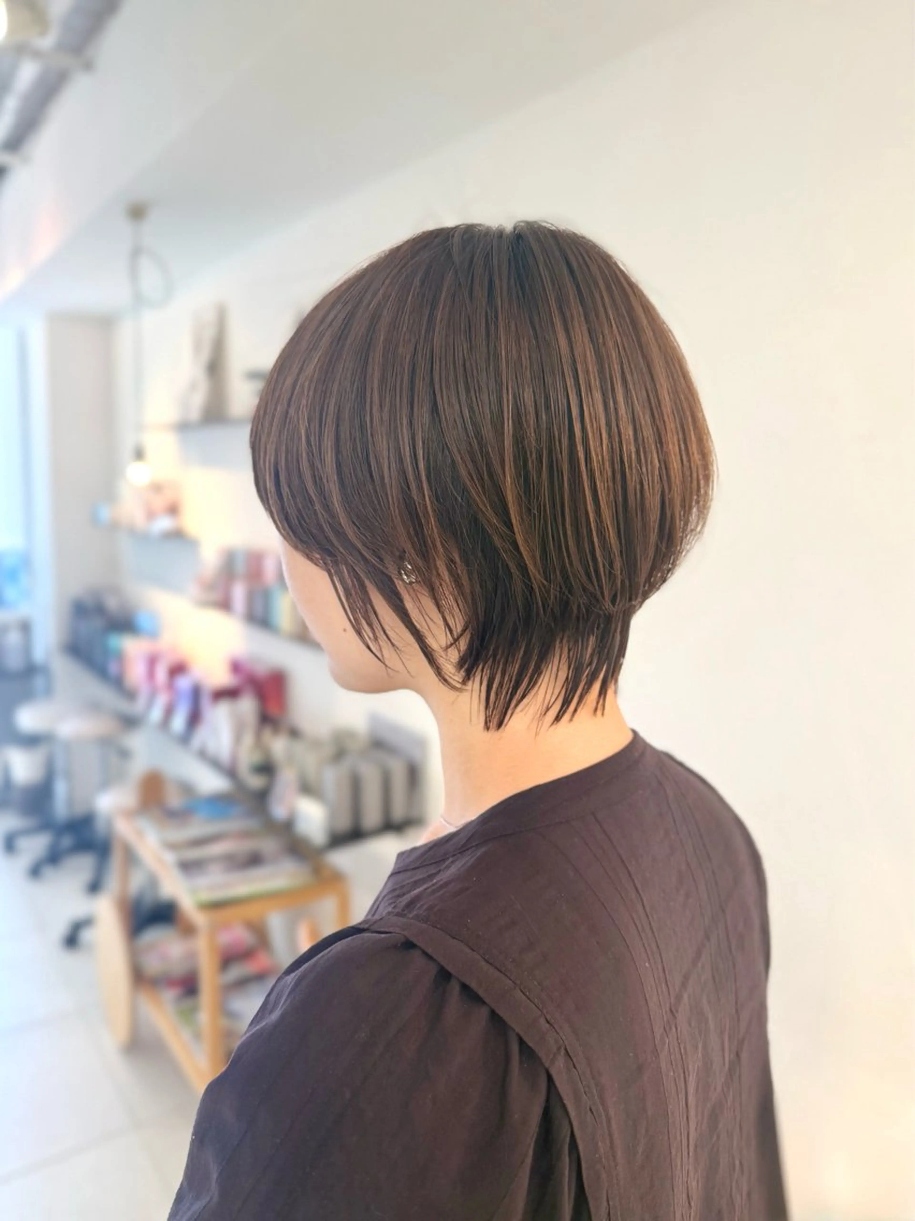 ショート カラー カット ヘアカラー トリートメント 安永 涼のヘアスタイル