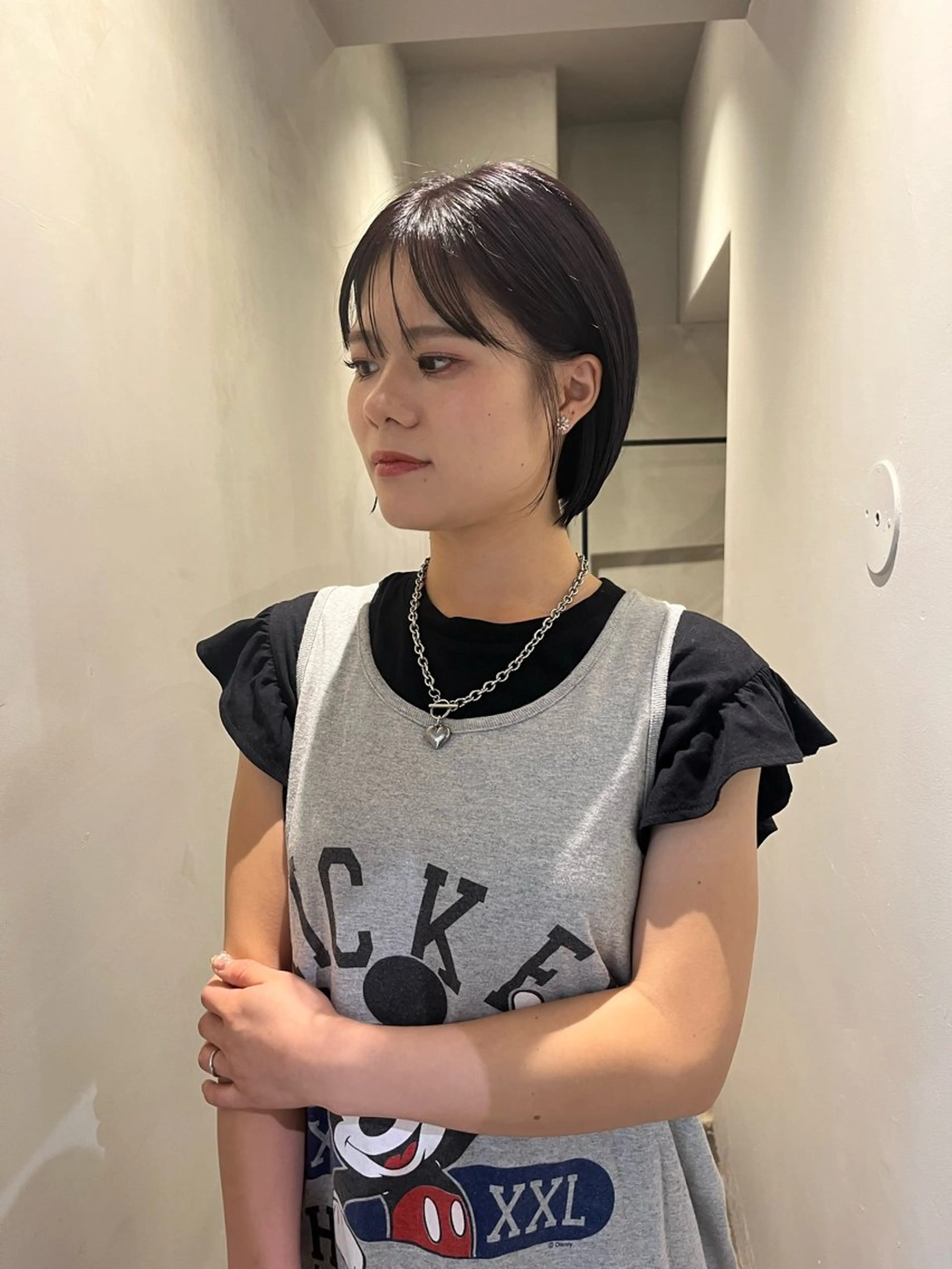 ショート カラー ボブ 似合わせカット ショートヘア 小顔カット 平尾/高宮/艶カラー /ハイライト/綜一郎のヘアスタイル