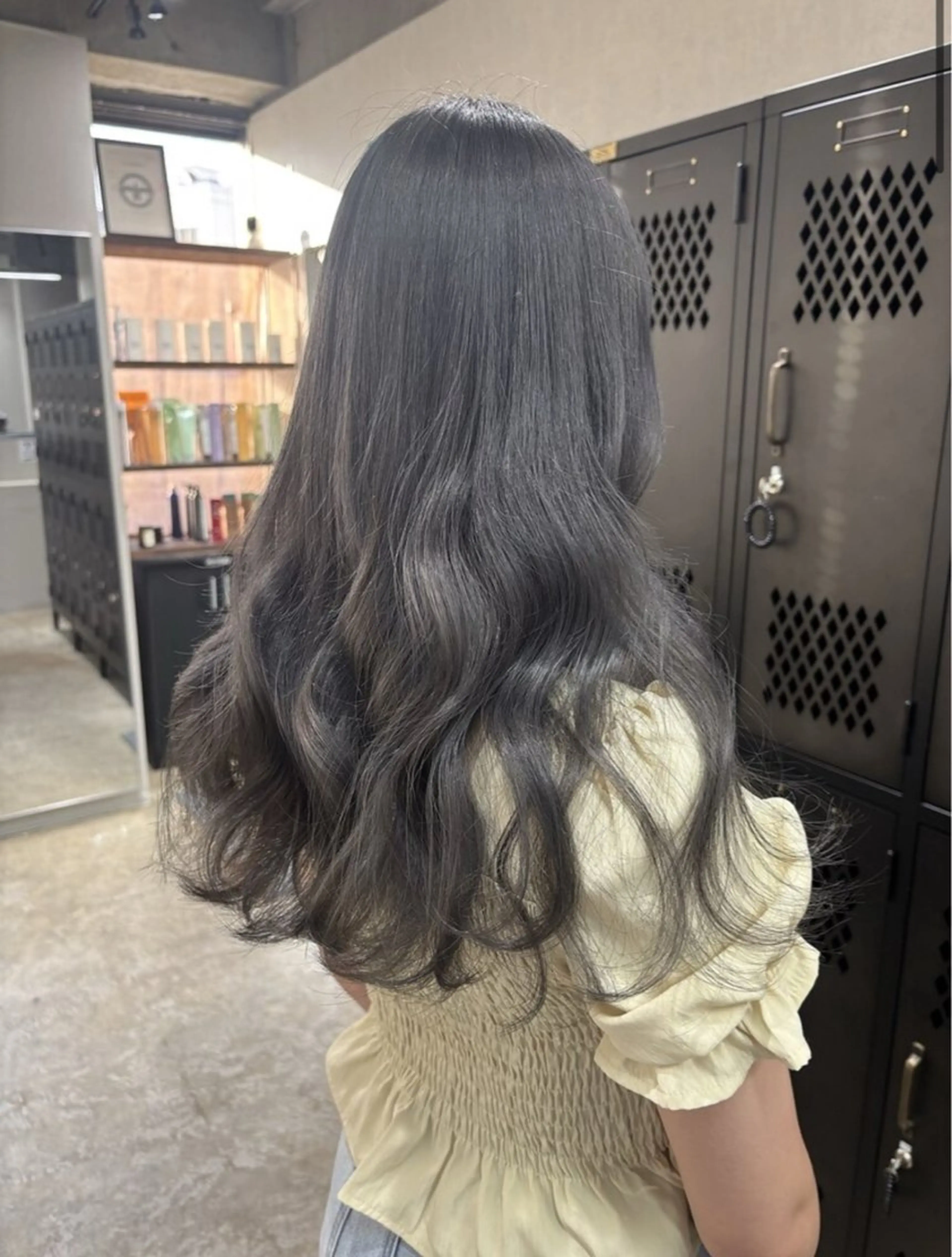 ロング カラー ダークグレー ヘアカラー ブレンバイドット所属・ニュアンスカラー/ 🫧レミ(坊主)のヘアスタイル