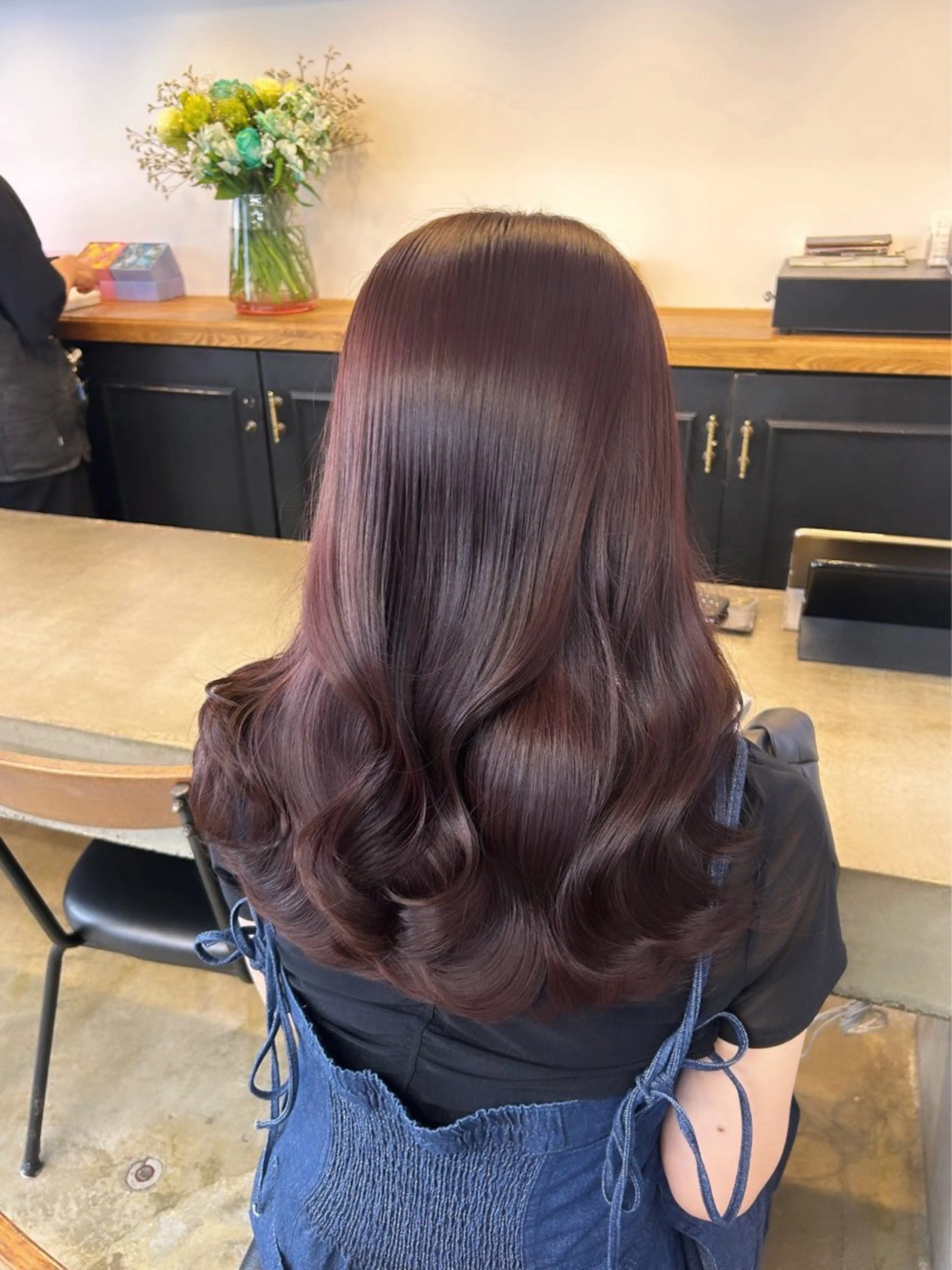 ロング カラー ヘアカラー トリートメント ほのか ♡*.のヘアスタイル