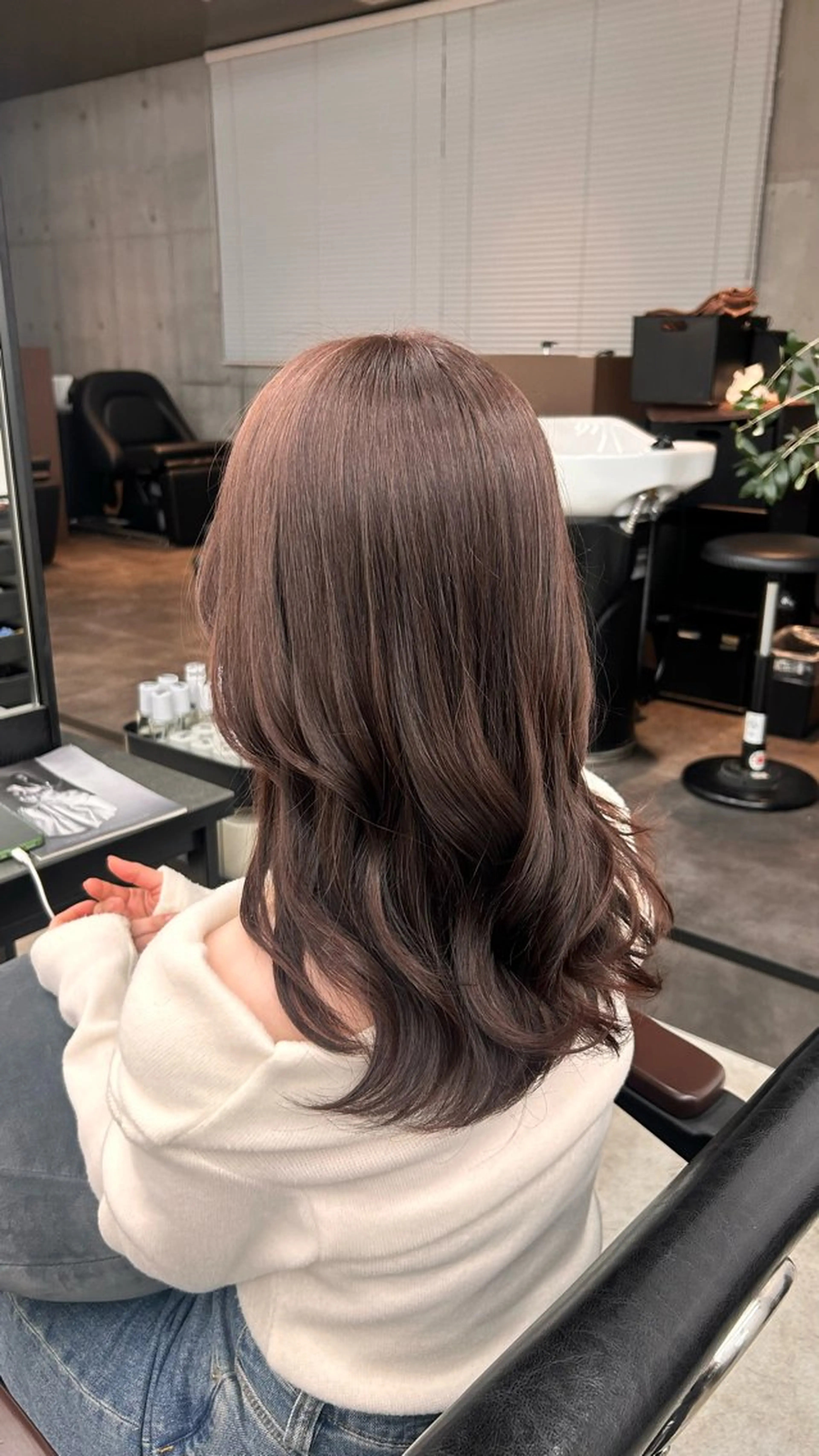セミロング ヘアカラー トリートメント ボブ/暖色カラー 🎧 kei 🎀のヘアスタイル