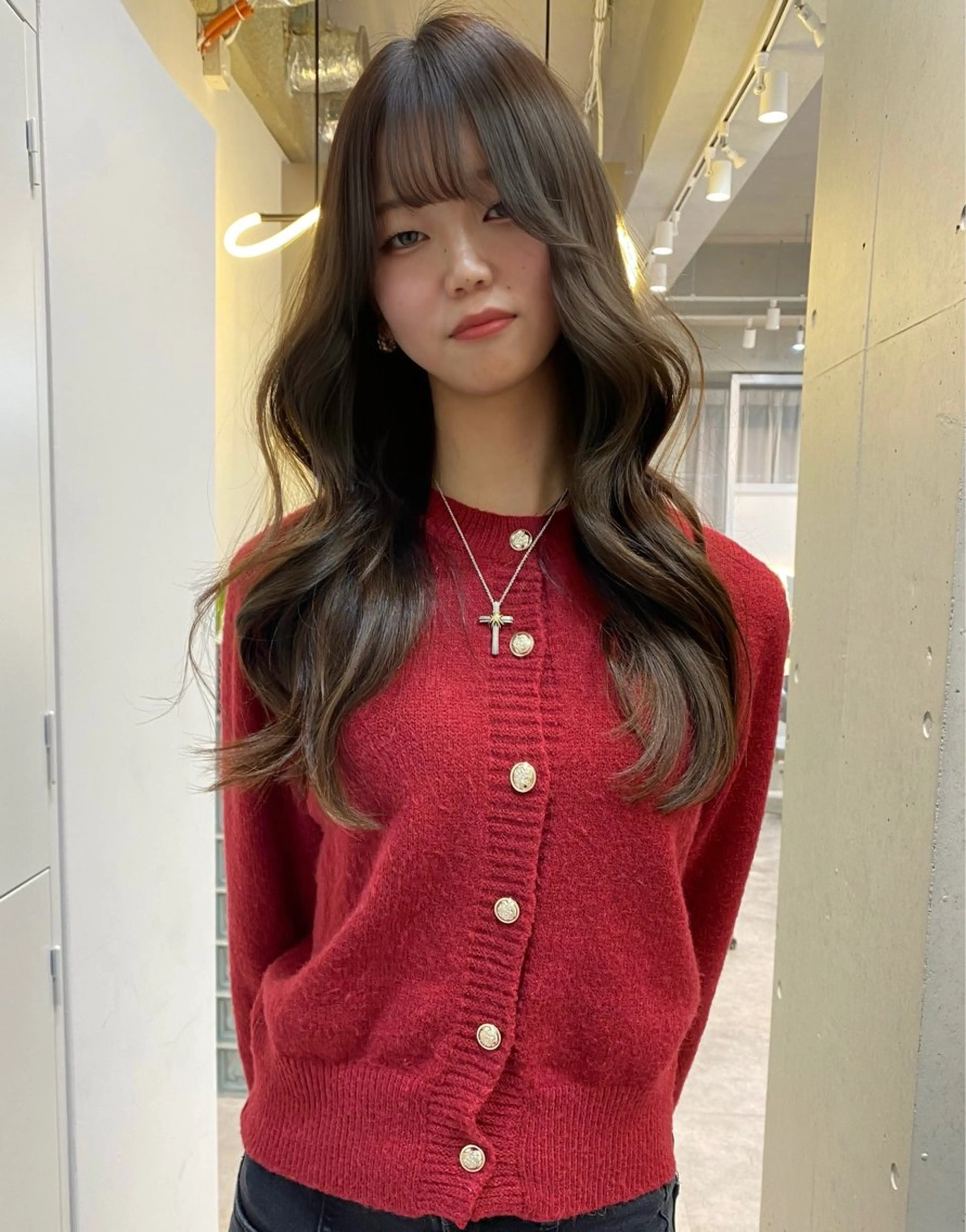 ロング カット ヘアカラー トリートメント 韓国/レイヤー/艶髪 ルキアのヘアスタイル