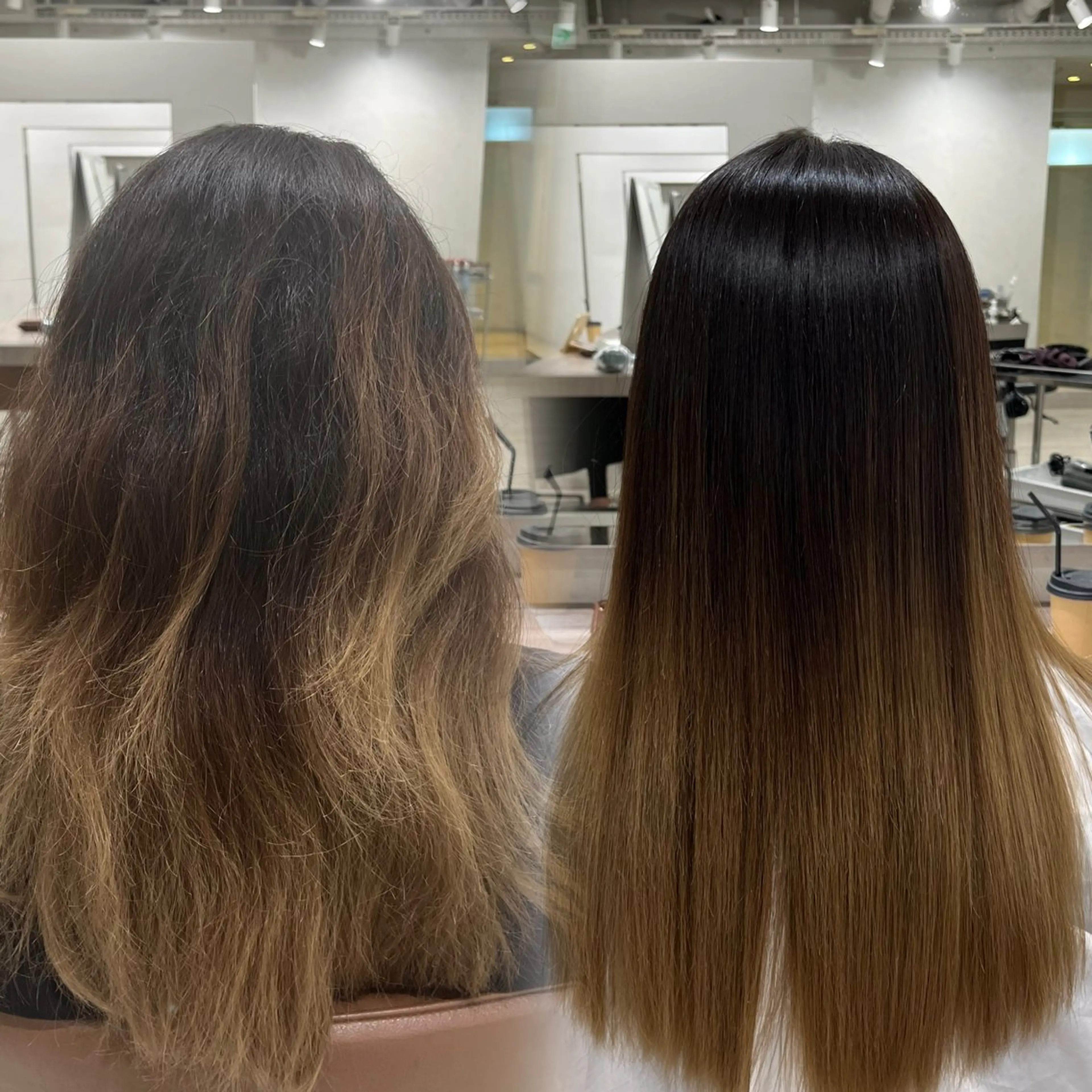 ミディアム 縮毛矯正 特化生田のヘアスタイル