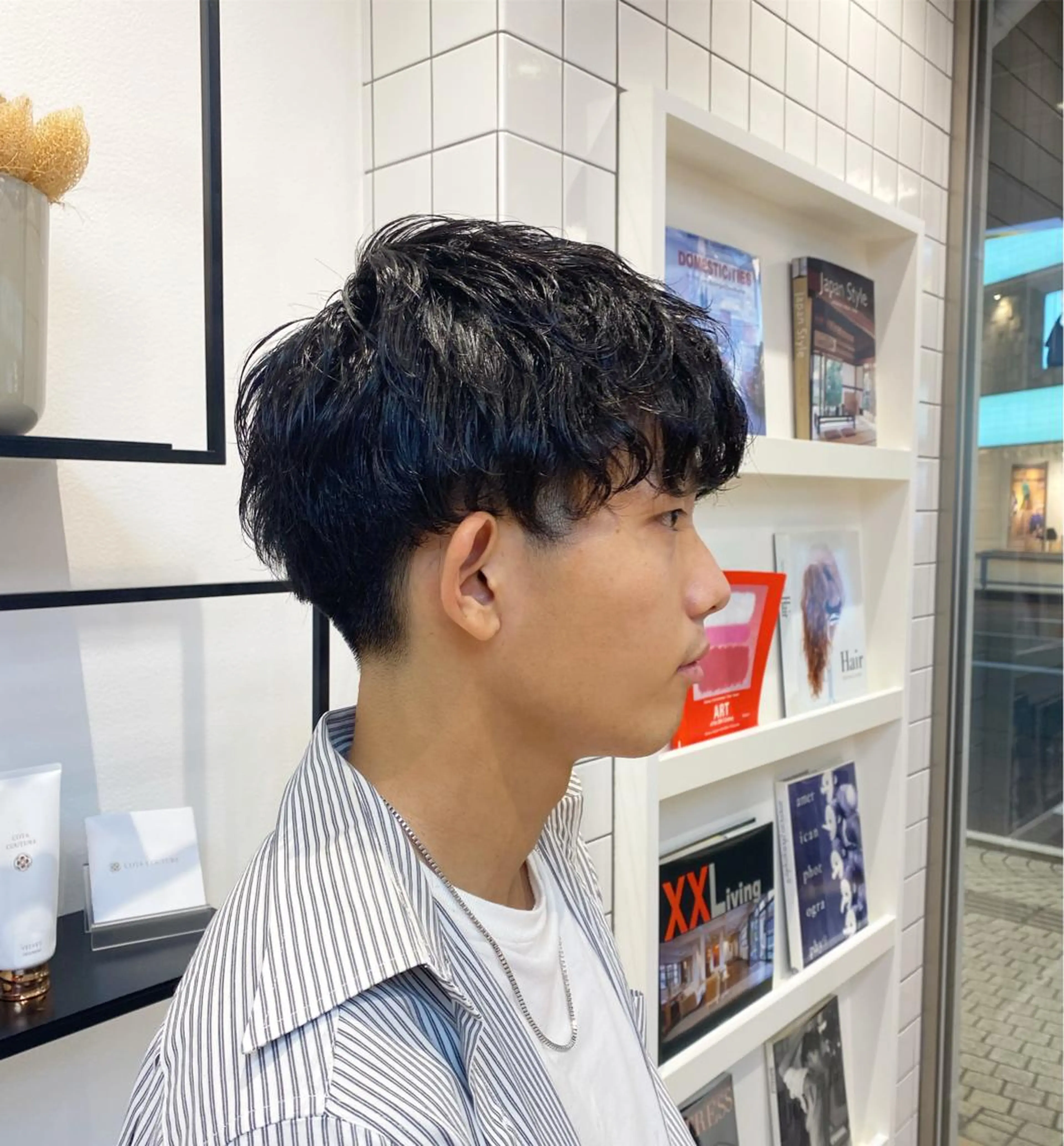 パーマ メンズ カット パーマ 荒谷 薫のヘアスタイル