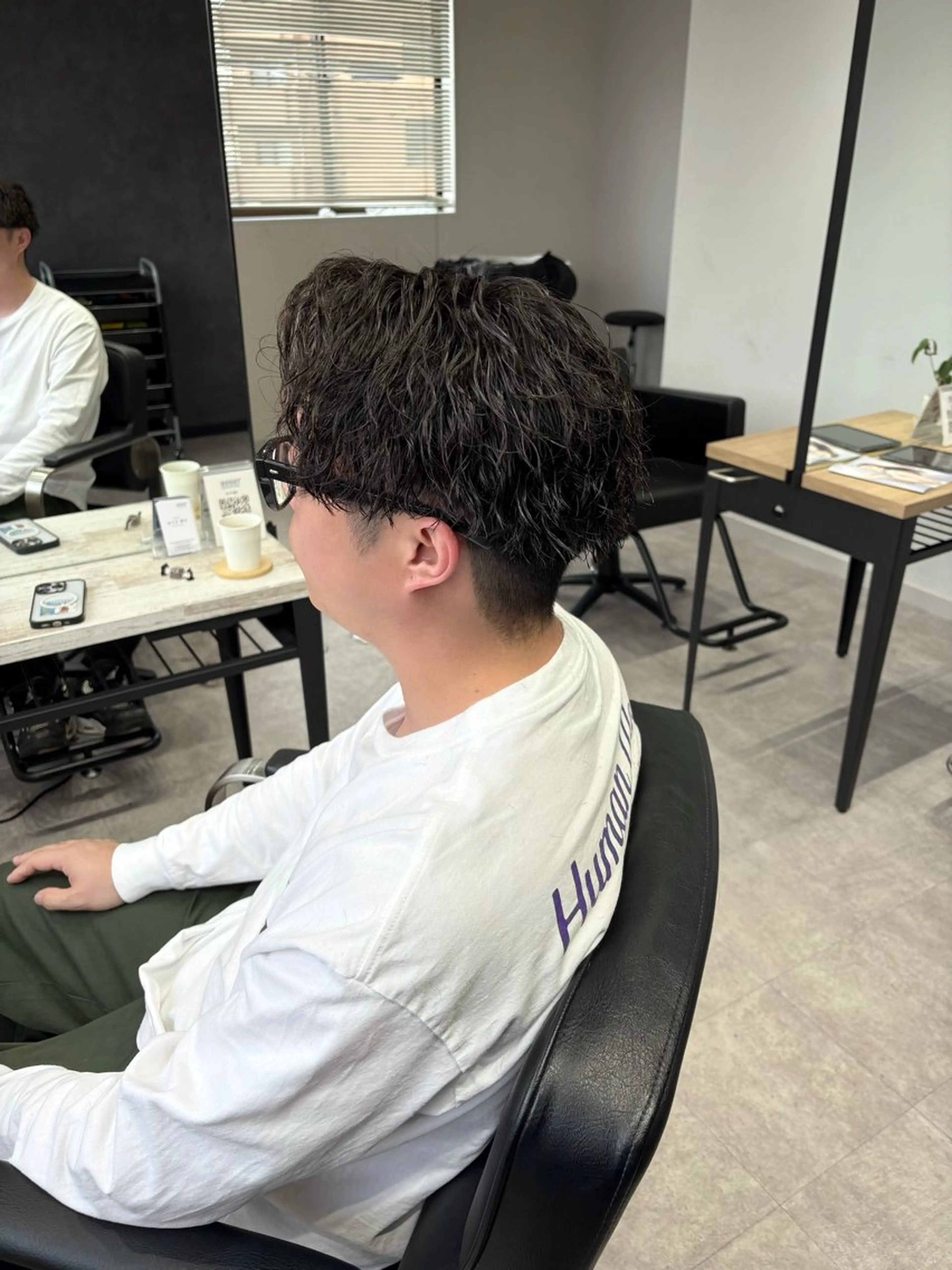 パーマ メンズ センターパート カット パーマ 浜松/メンズサロン/ Yuna🐈‍⬛🫧のヘアスタイル