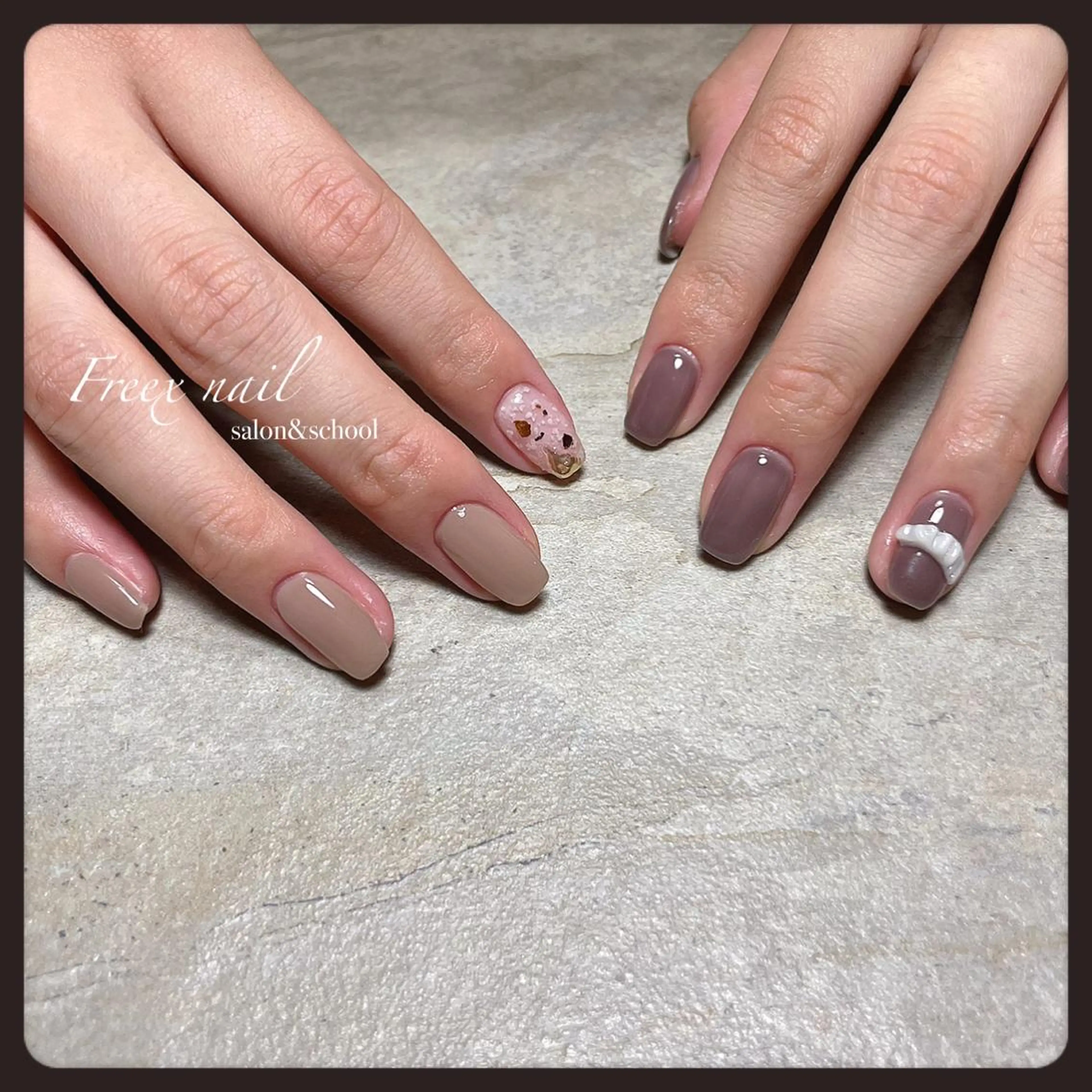 ネイル ハンドネイル ハンドケア freex nail /ニュアンス/個性派のネイルデザイン