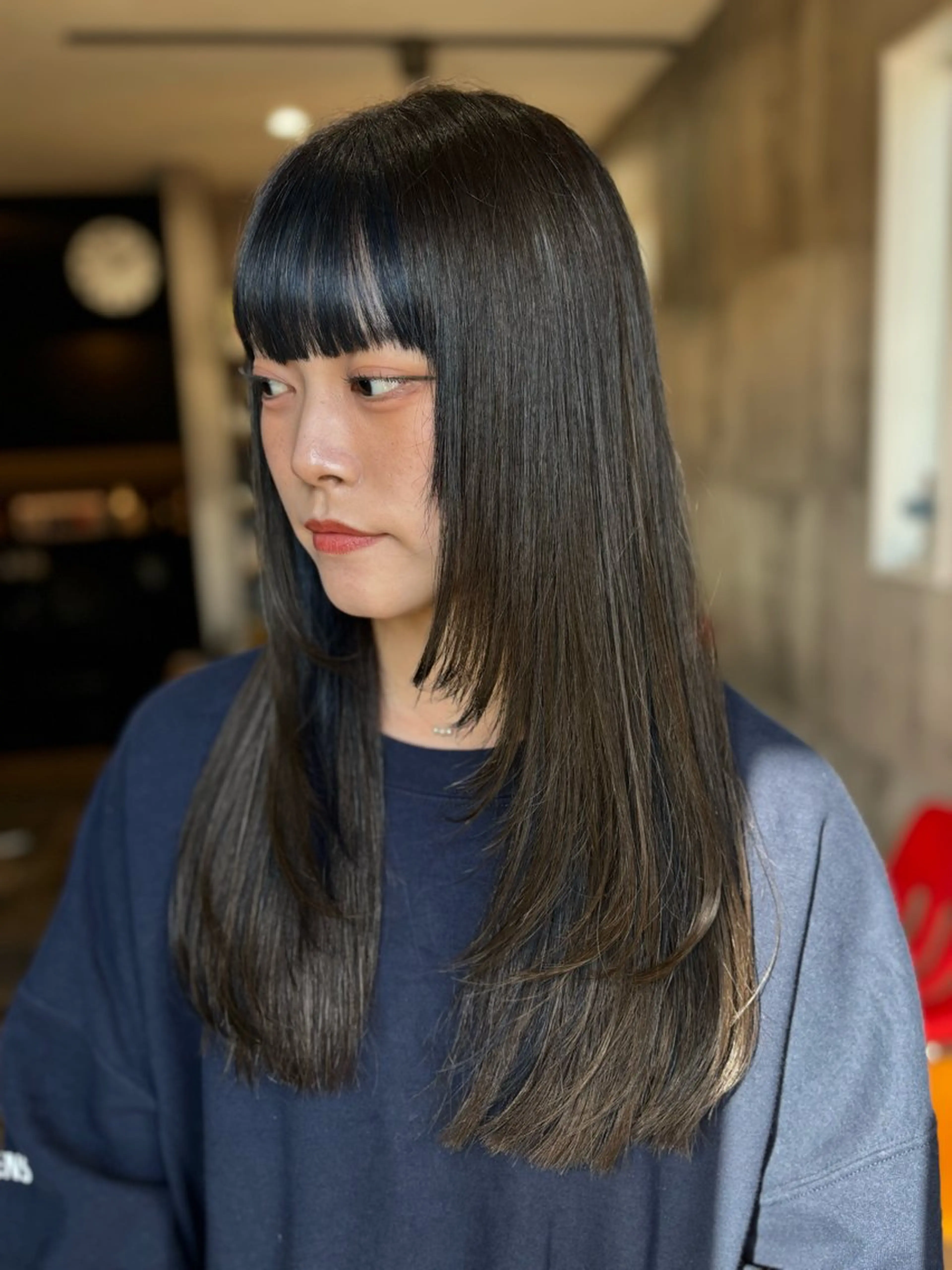 ロング 韓国風ヘア レイヤーカット カット ヘアカラー トリートメント yoshihara yuukiのヘアスタイル
