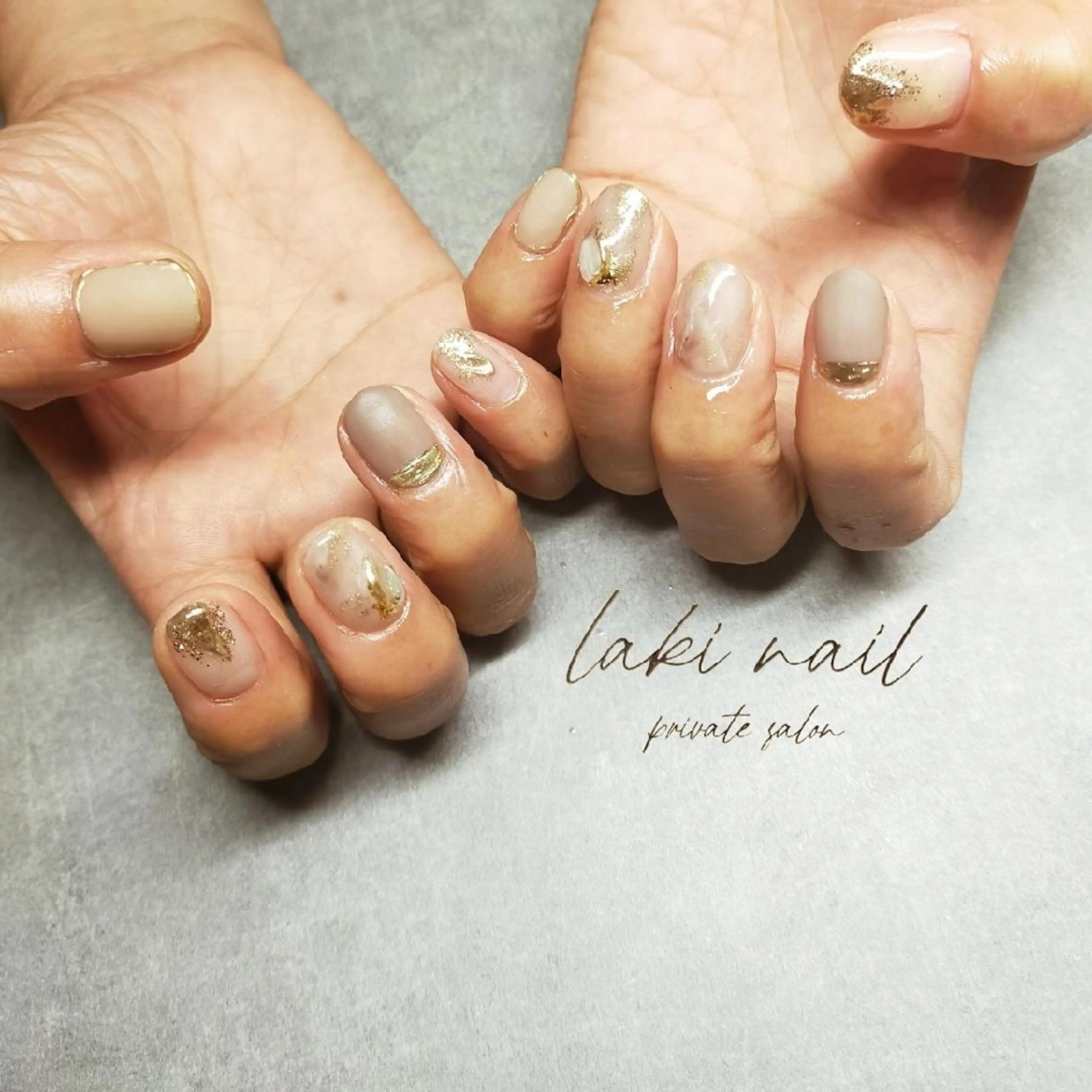 ネイル マットネイル ニュアンスネイル ハンドネイル by lakiのネイルデザイン