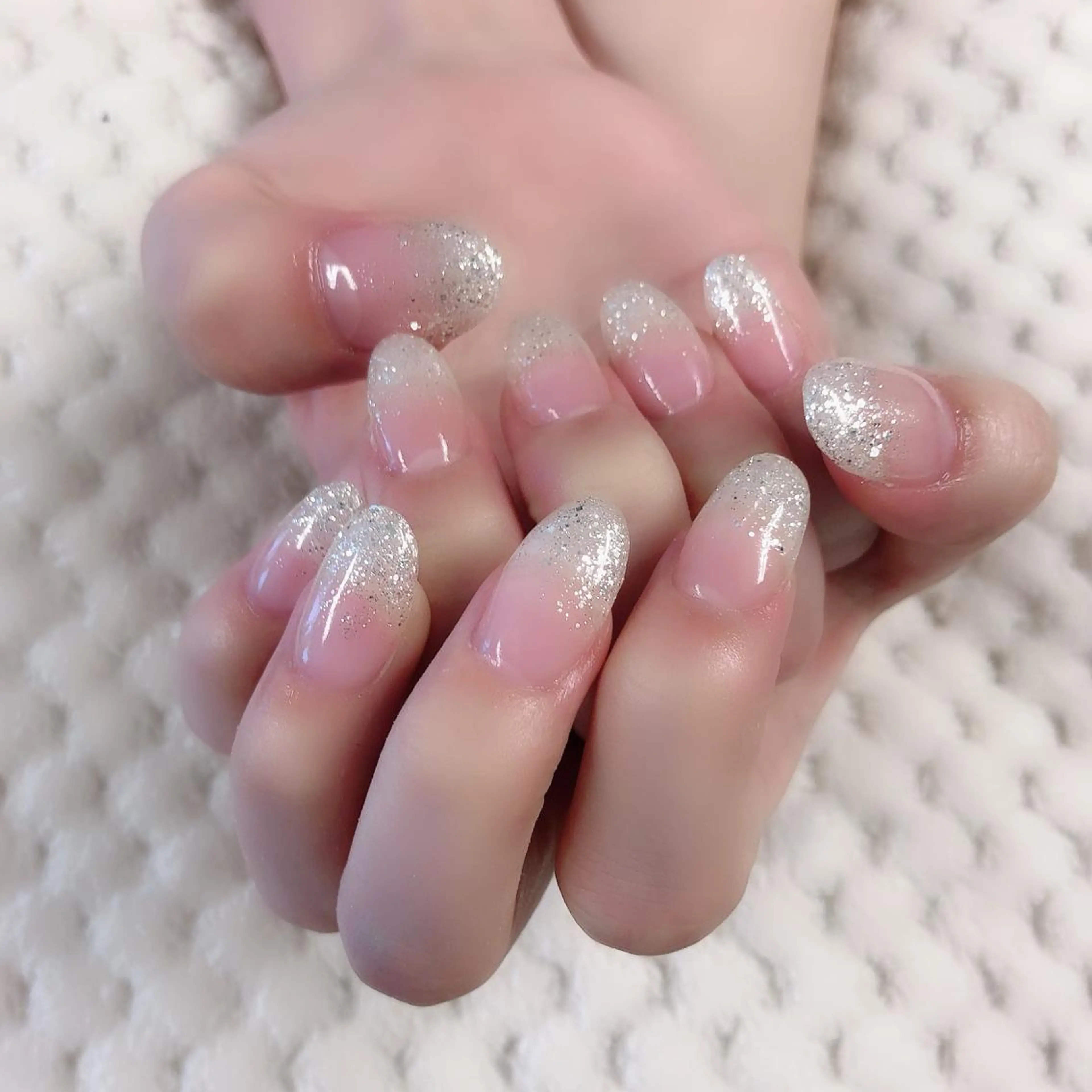 ネイル グラデーション ラメ(グリッター) ラメグラデーション スカルプネイル ono megumiのネイルデザイン