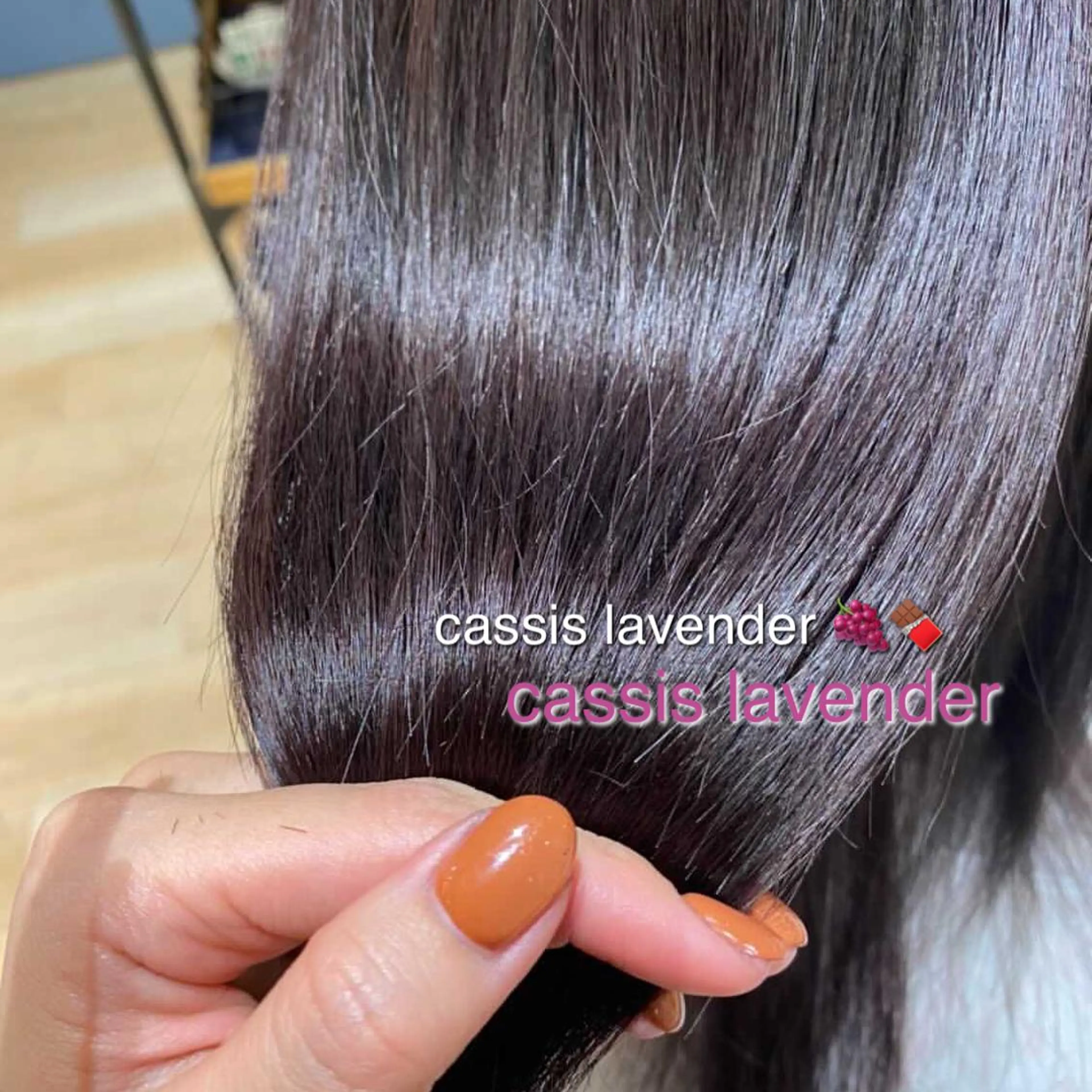 ミディアム カラー 吉原 由菜のヘアスタイル