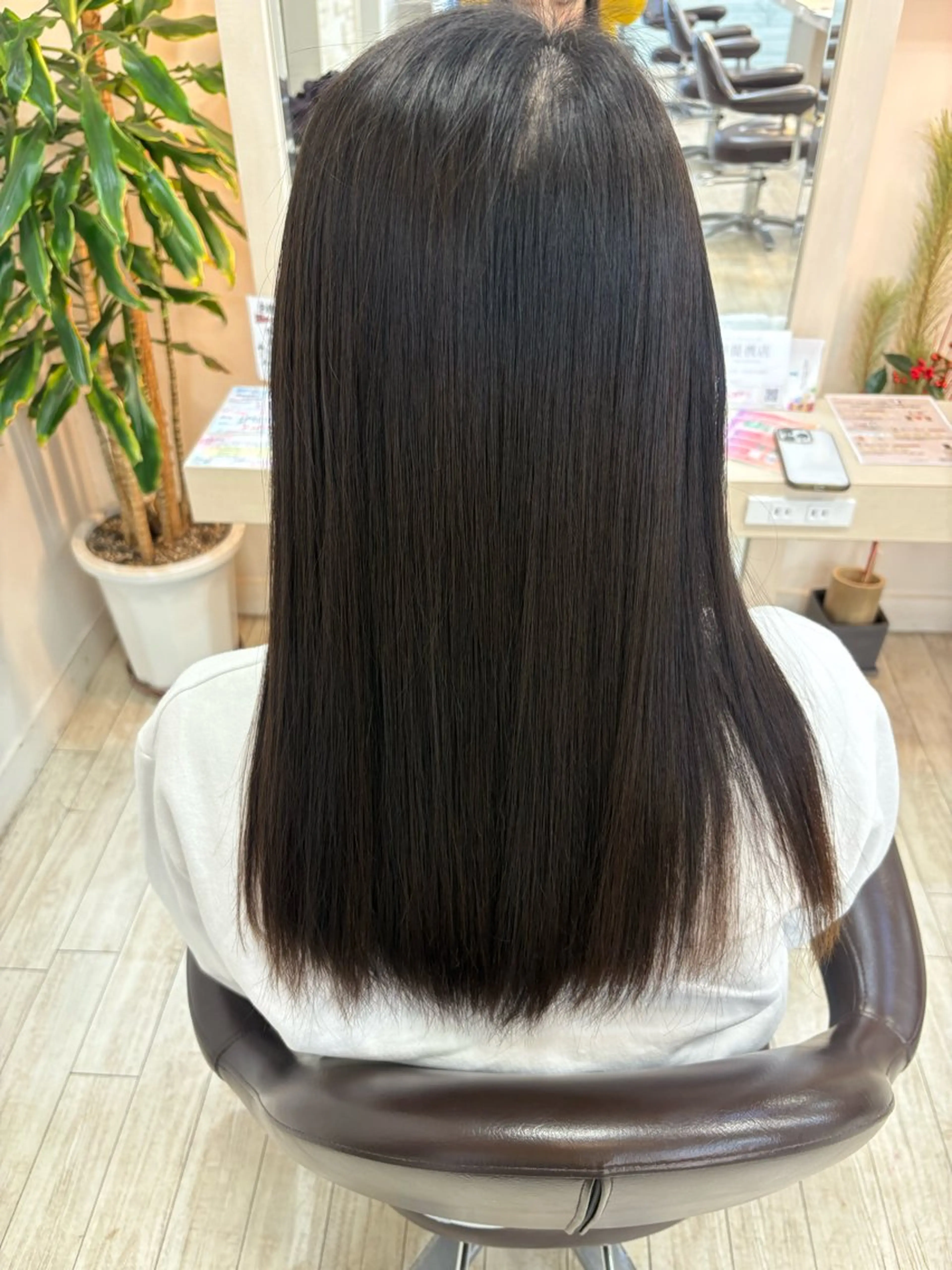 セミロング 縮毛矯正 縮毛矯正 CREA渋沢 モデル募集🌺アイナのヘアスタイル