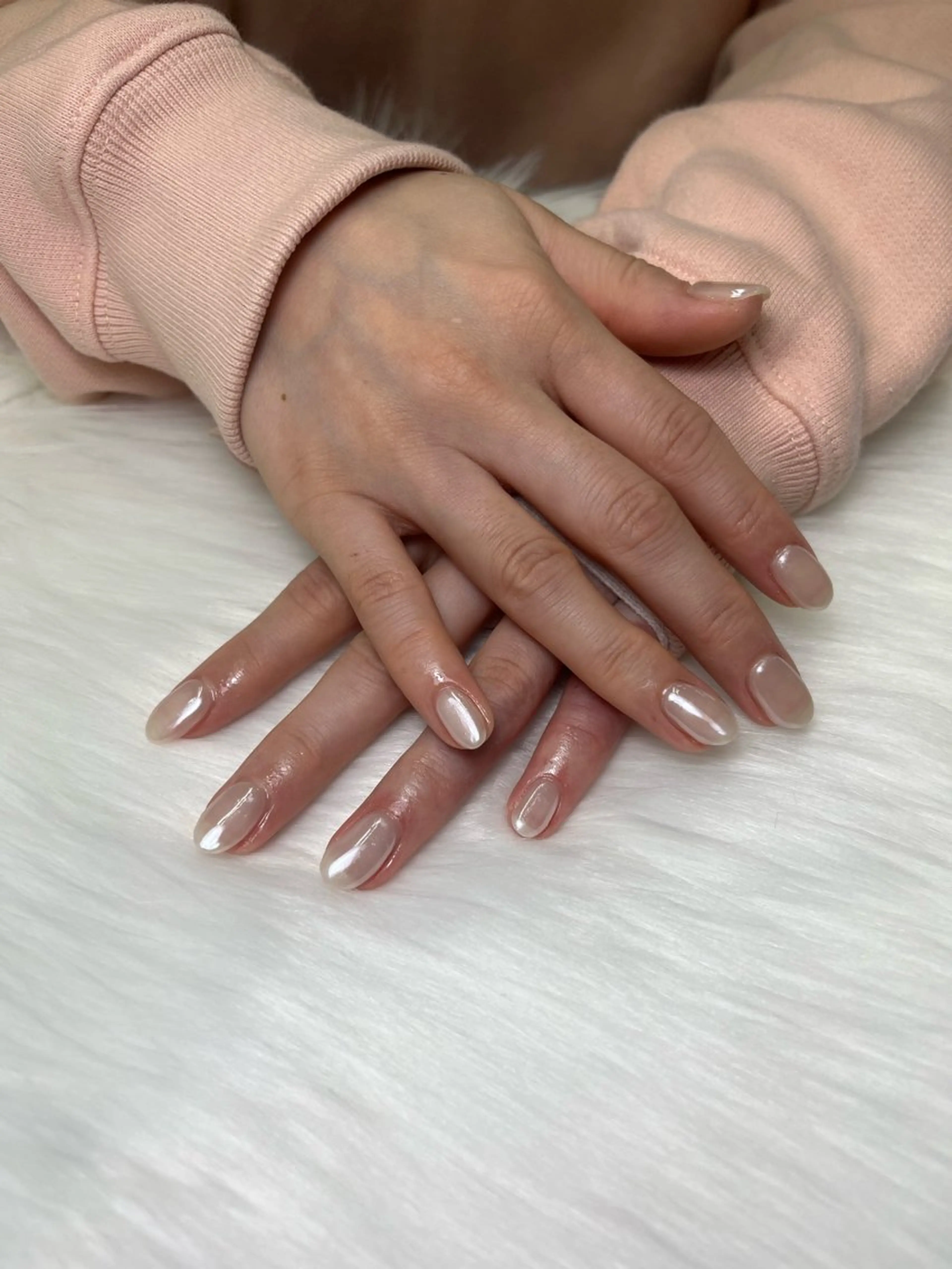 ネイル オーロラネイル 冬ネイル ハンドネイル フットネイル limo/ kotomiのネイルデザイン