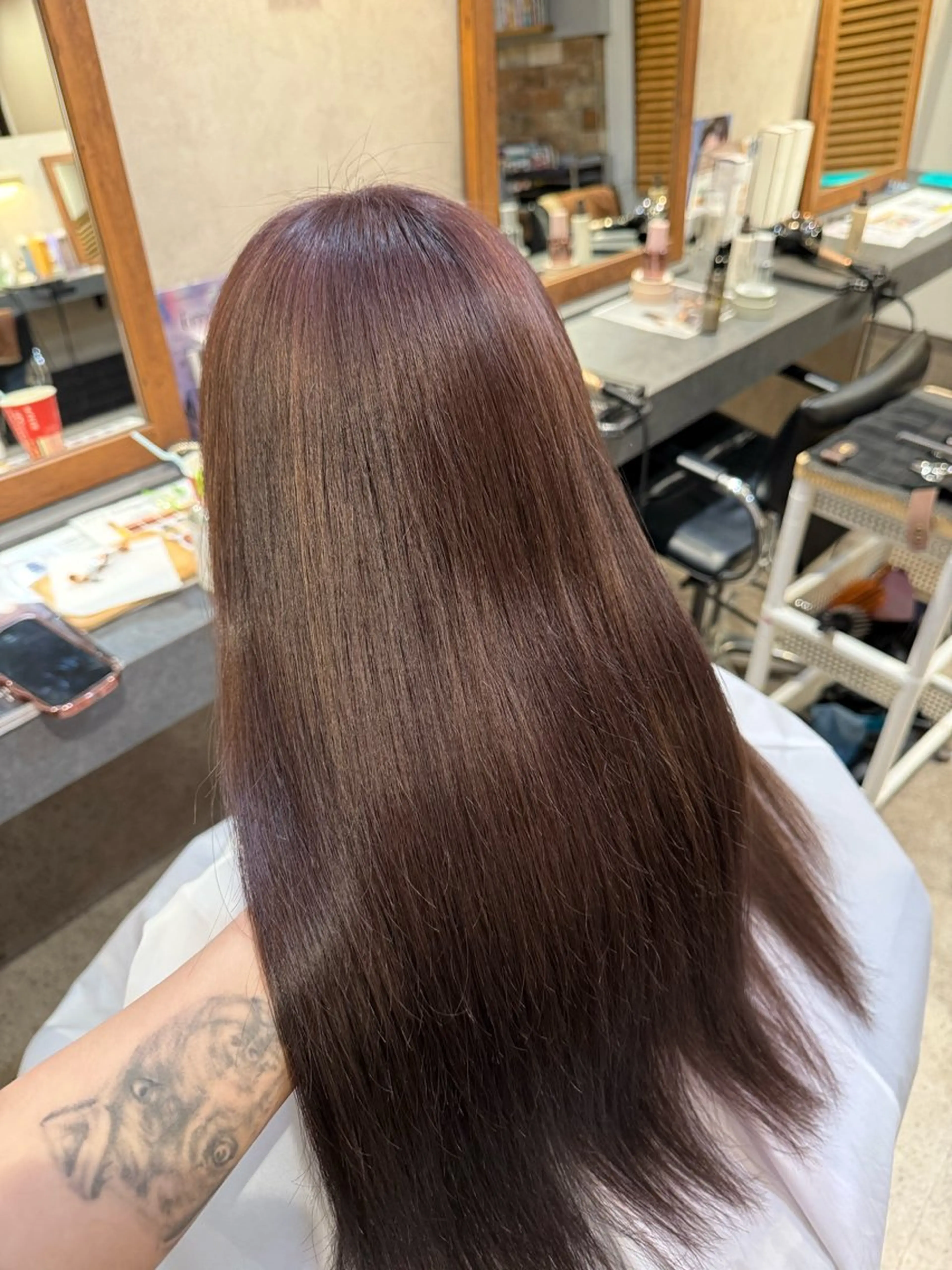 ロング カラー 明 (めい)のヘアスタイル