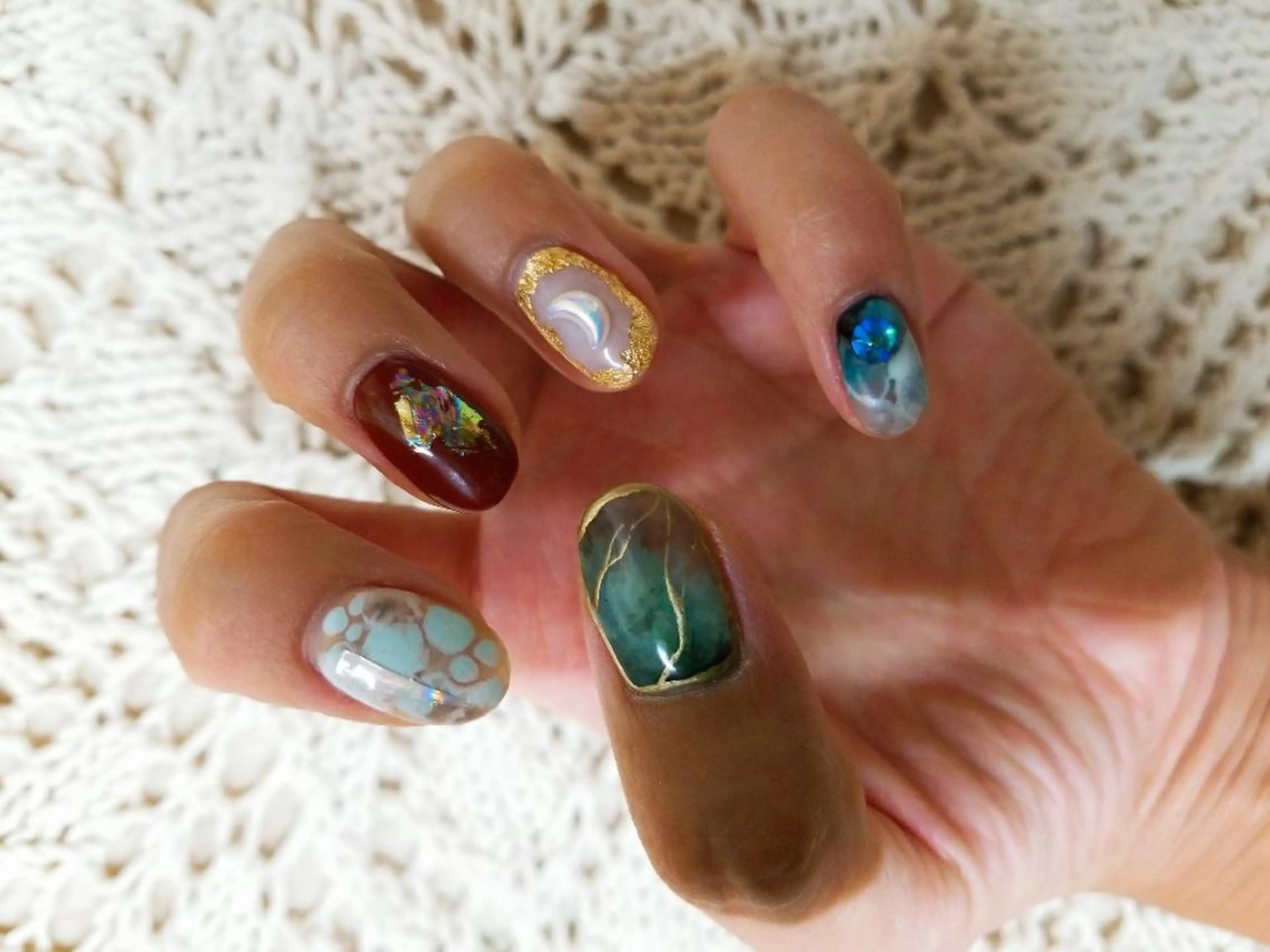 ネイル スカルプ指名No.1 河野　雑誌掲載サロンのネイルデザイン