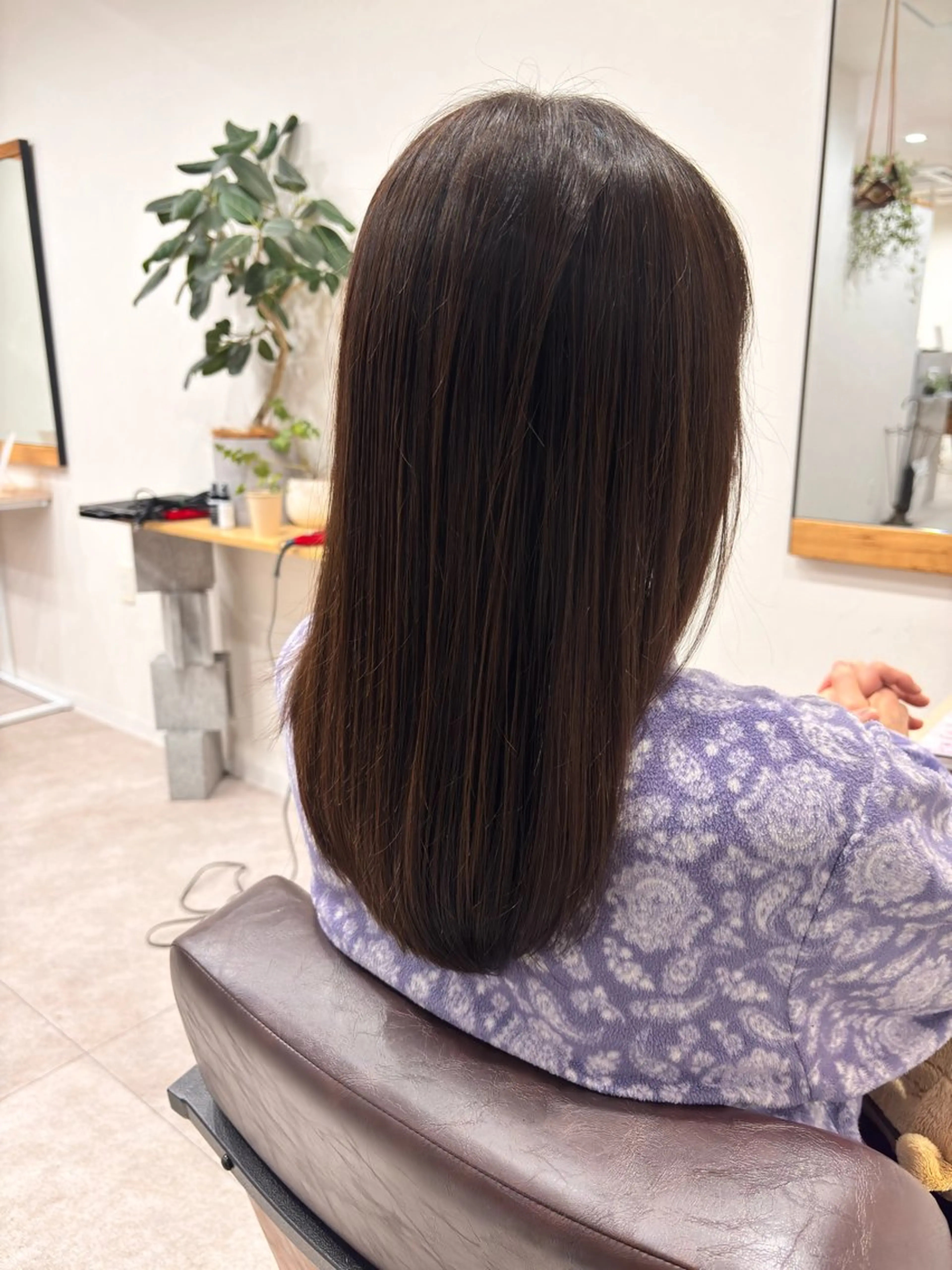 セミロング 髪質改善 ⚪︎ YUNAのヘアスタイル