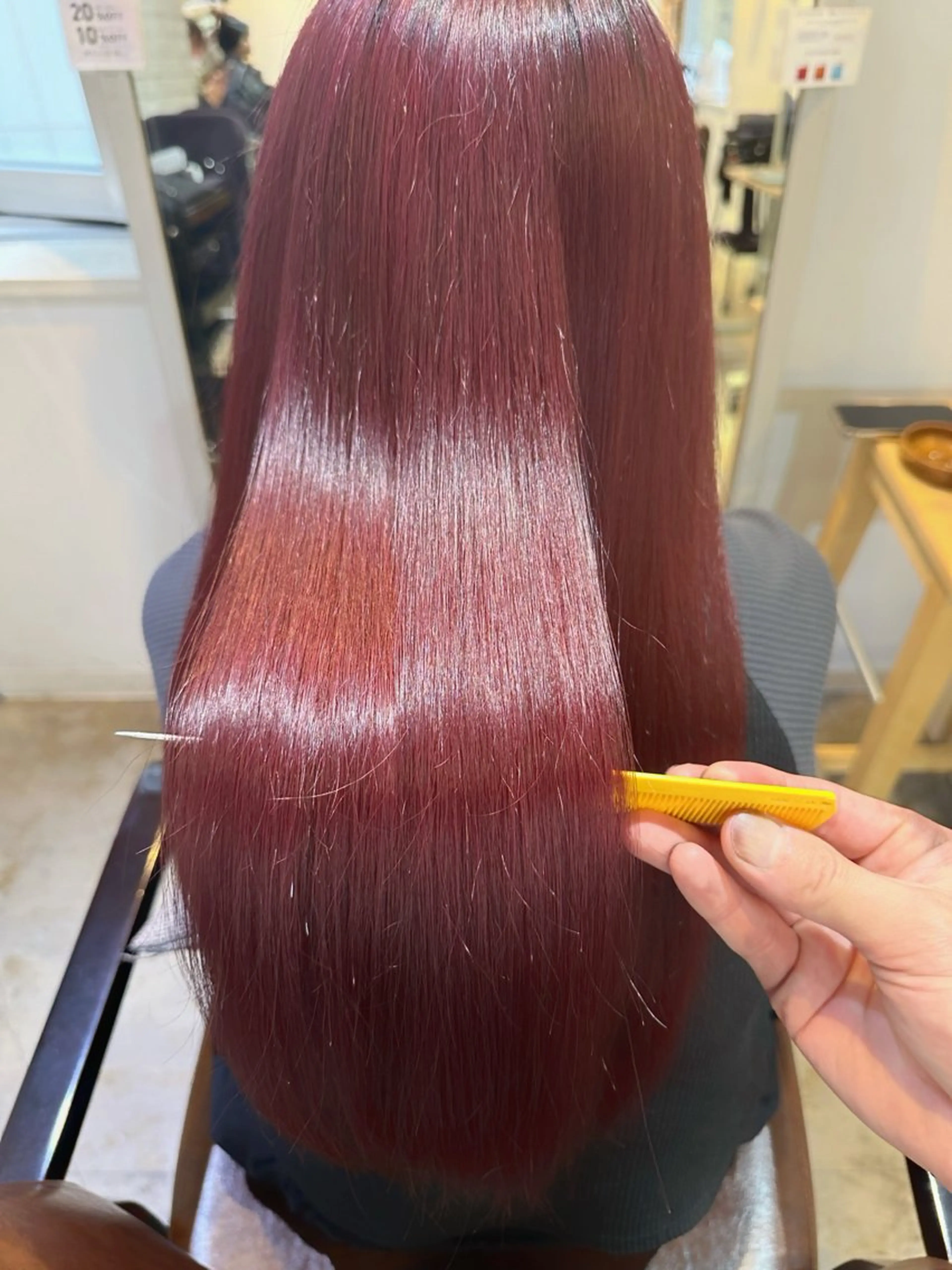 セミロング 髪質改善【縮毛矯正】 No.1りょうかのヘアスタイル