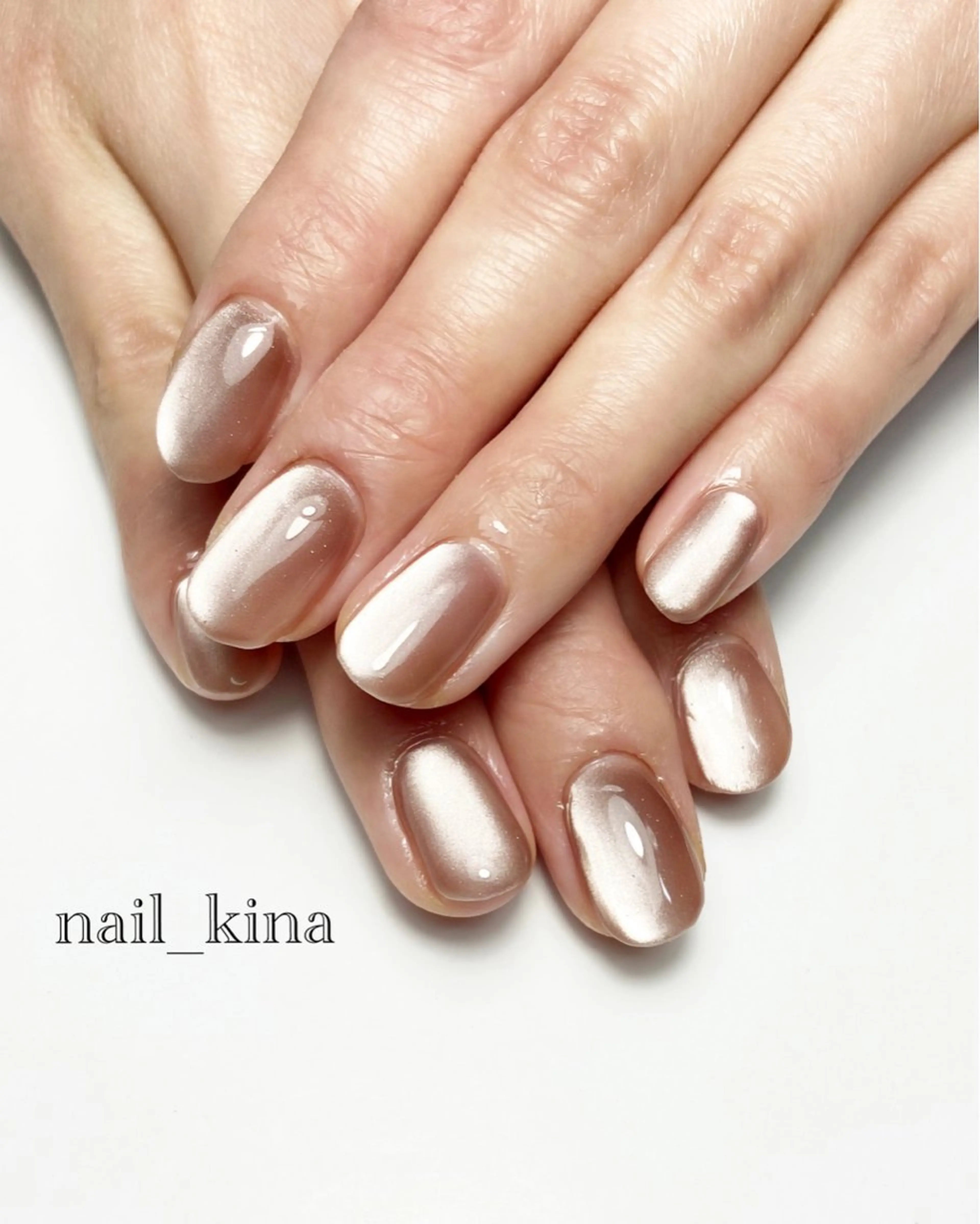 ネイル マグネットネイル マグネットワンカラー ワンカラーネイル nail_ kinaのネイルデザイン