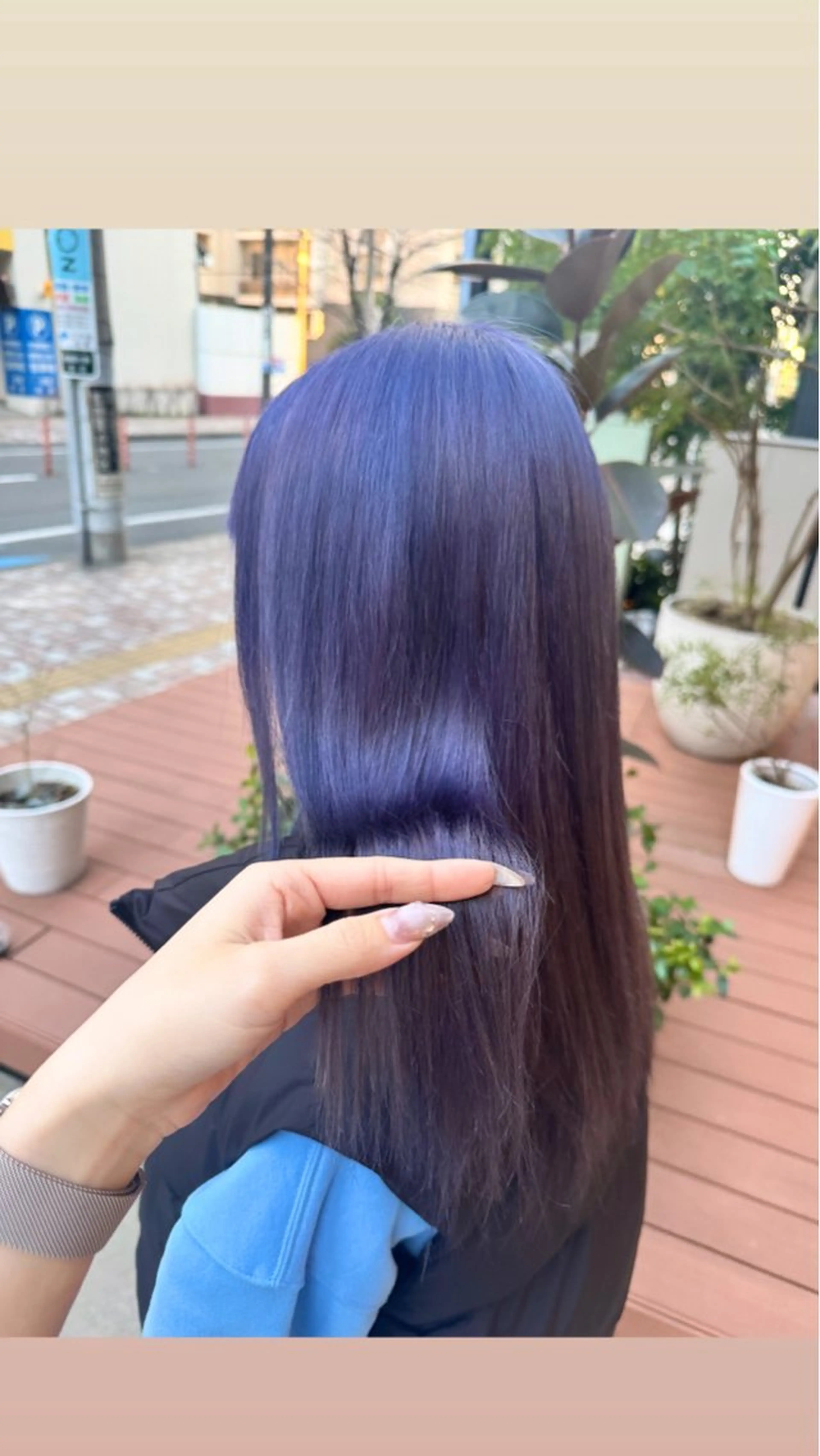カラー ラベンダーカラー ヘアカラー トリートメント 🫧🧸カラーヘアメ 🫧MIO🧸🫧のヘアスタイル