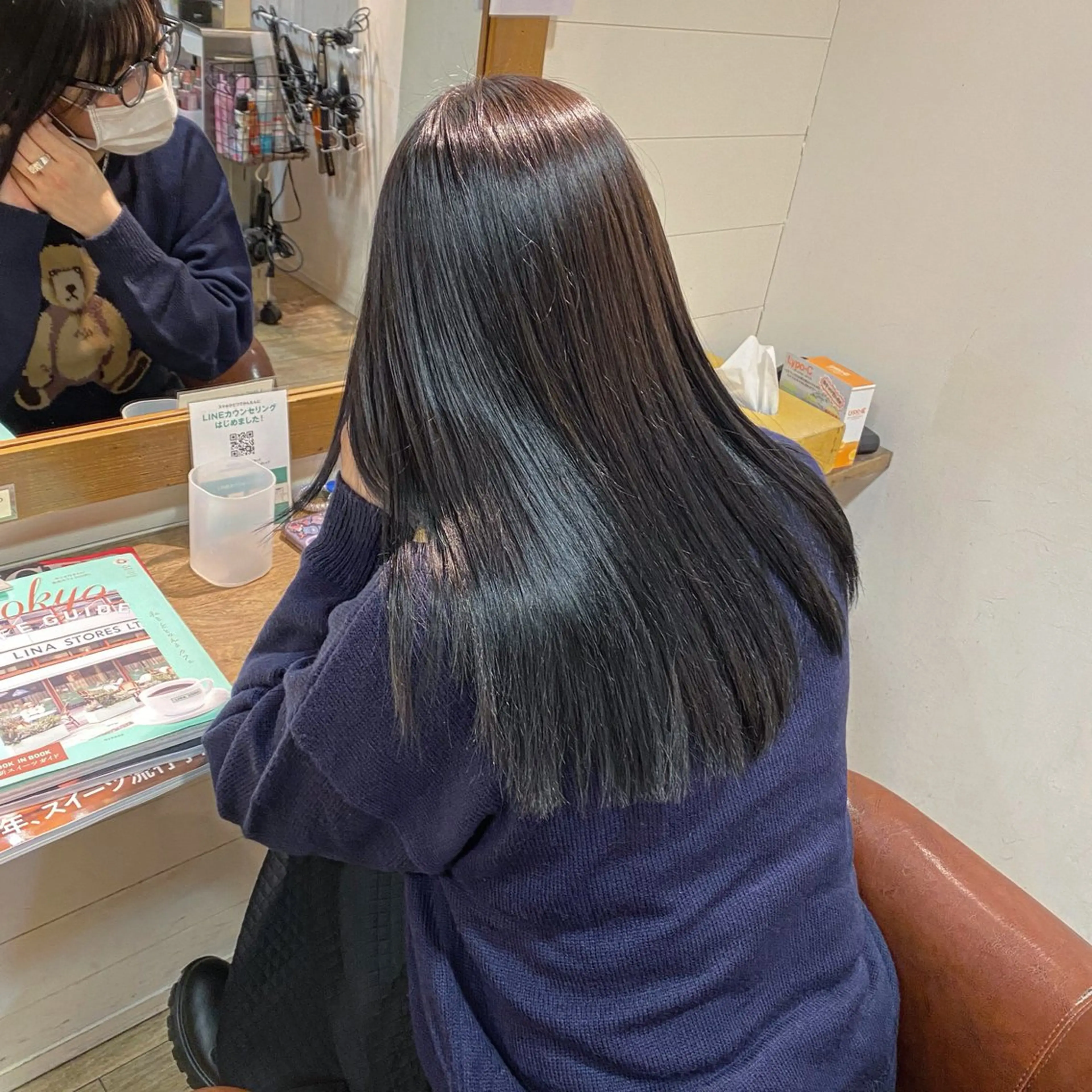 🦩🧁平日料金🧁🦩【ワンカラー】+【2stepトリートメント】+【超音波アイロンケア】の写真