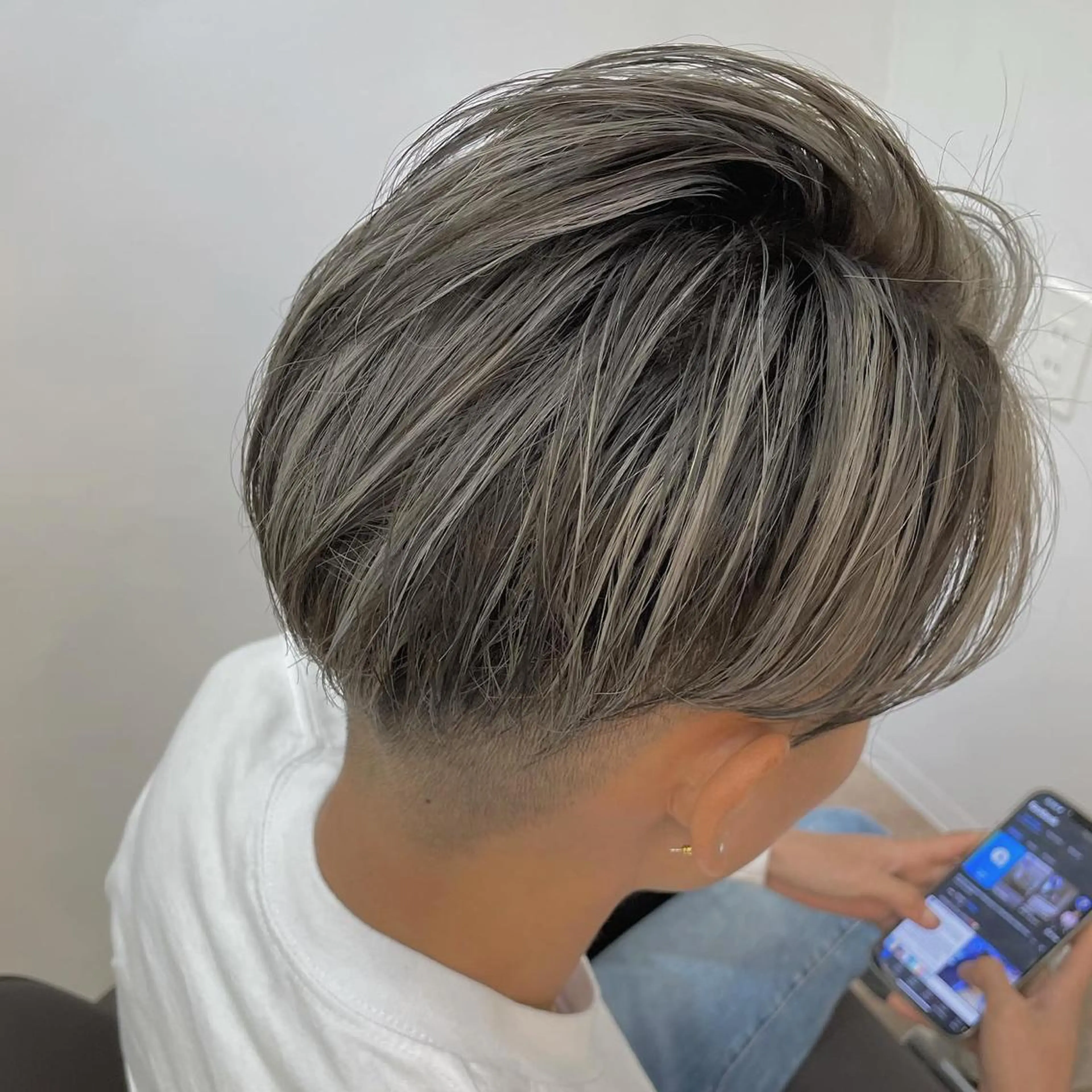 ショート 外国人風カラー 吉留愛加/ 似合わせ/心斎橋のヘアスタイル