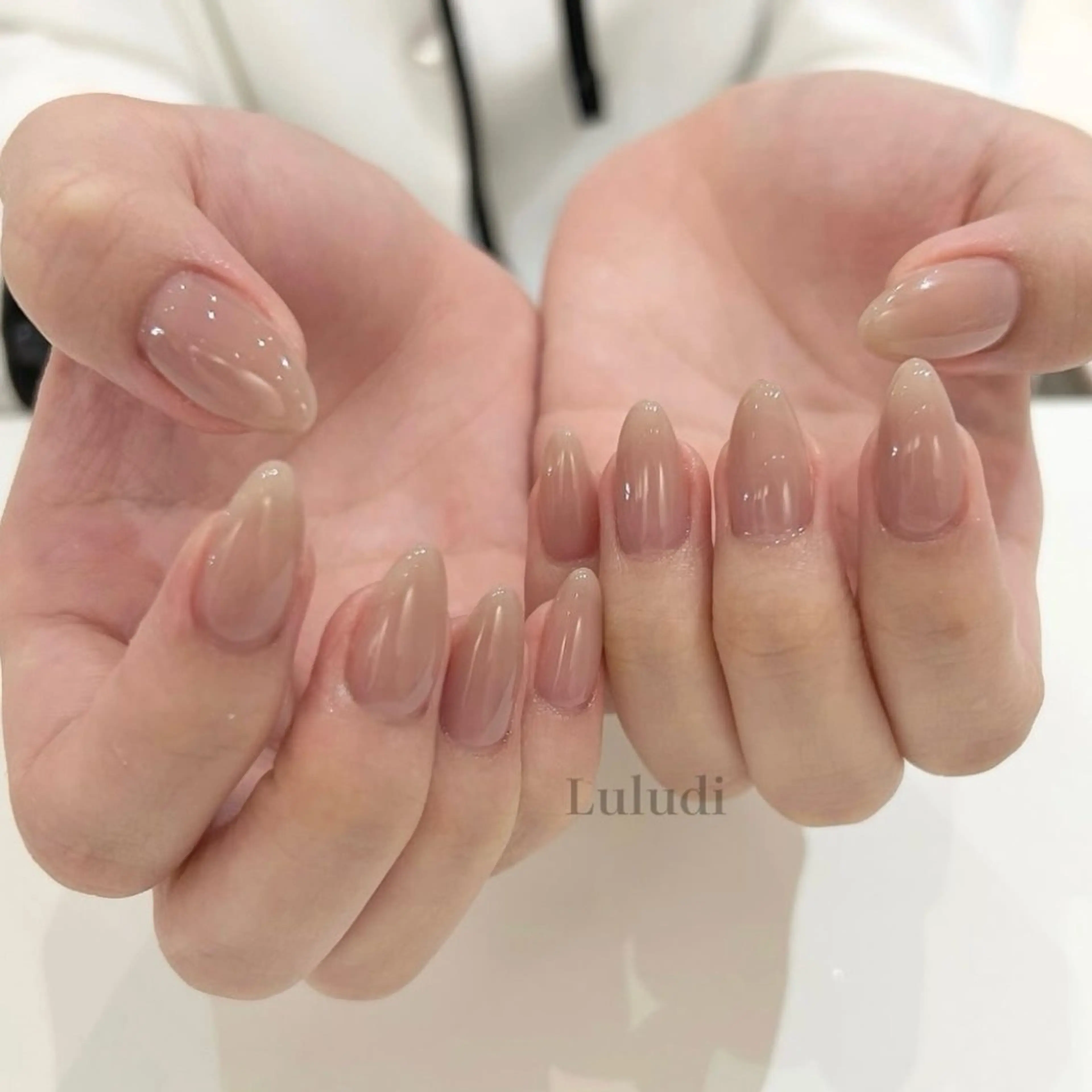 ネイル ブルー ワンカラーネイル Luludi nail&eyeのネイルデザイン