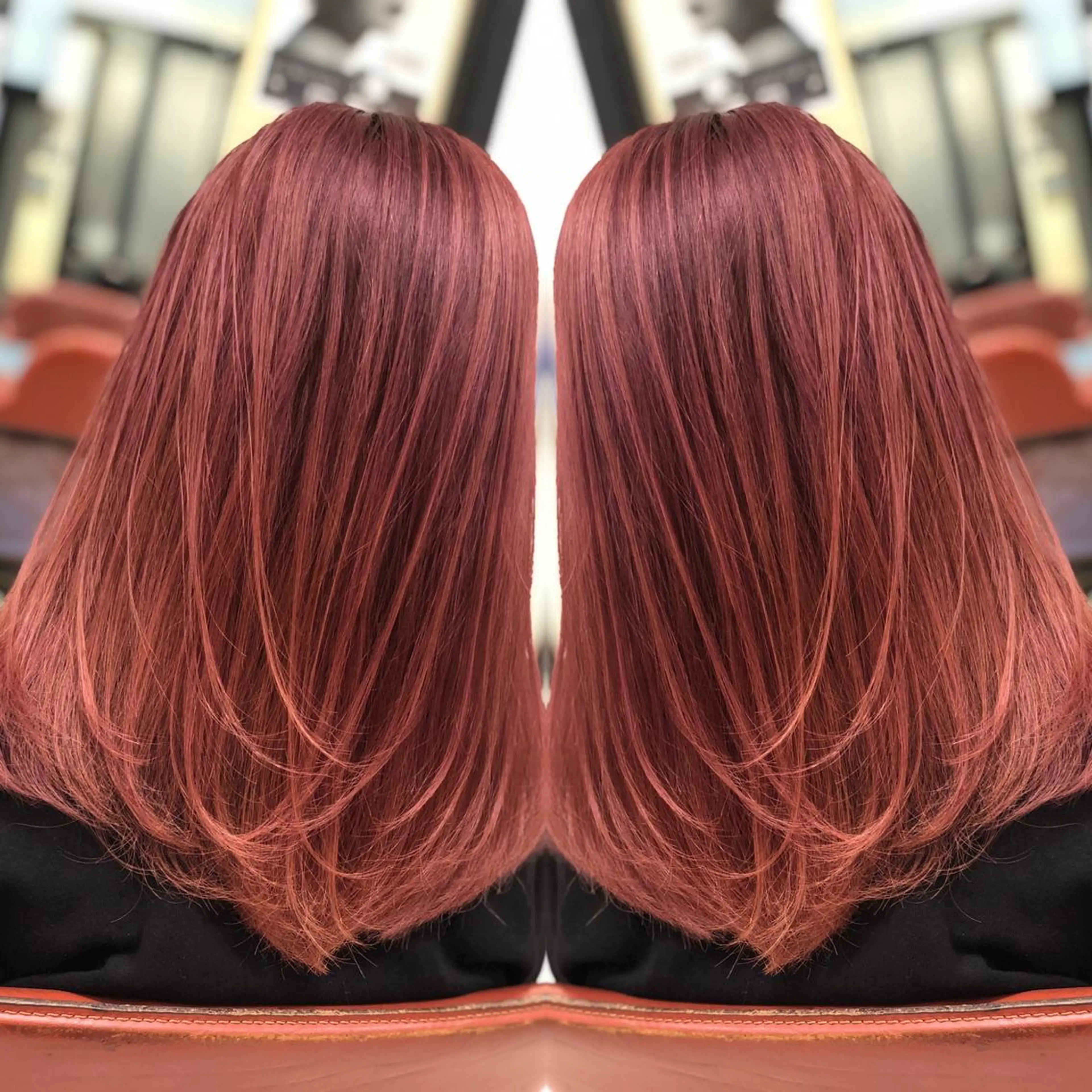 ミディアム カット ヘアカラー Y Uのヘアスタイル