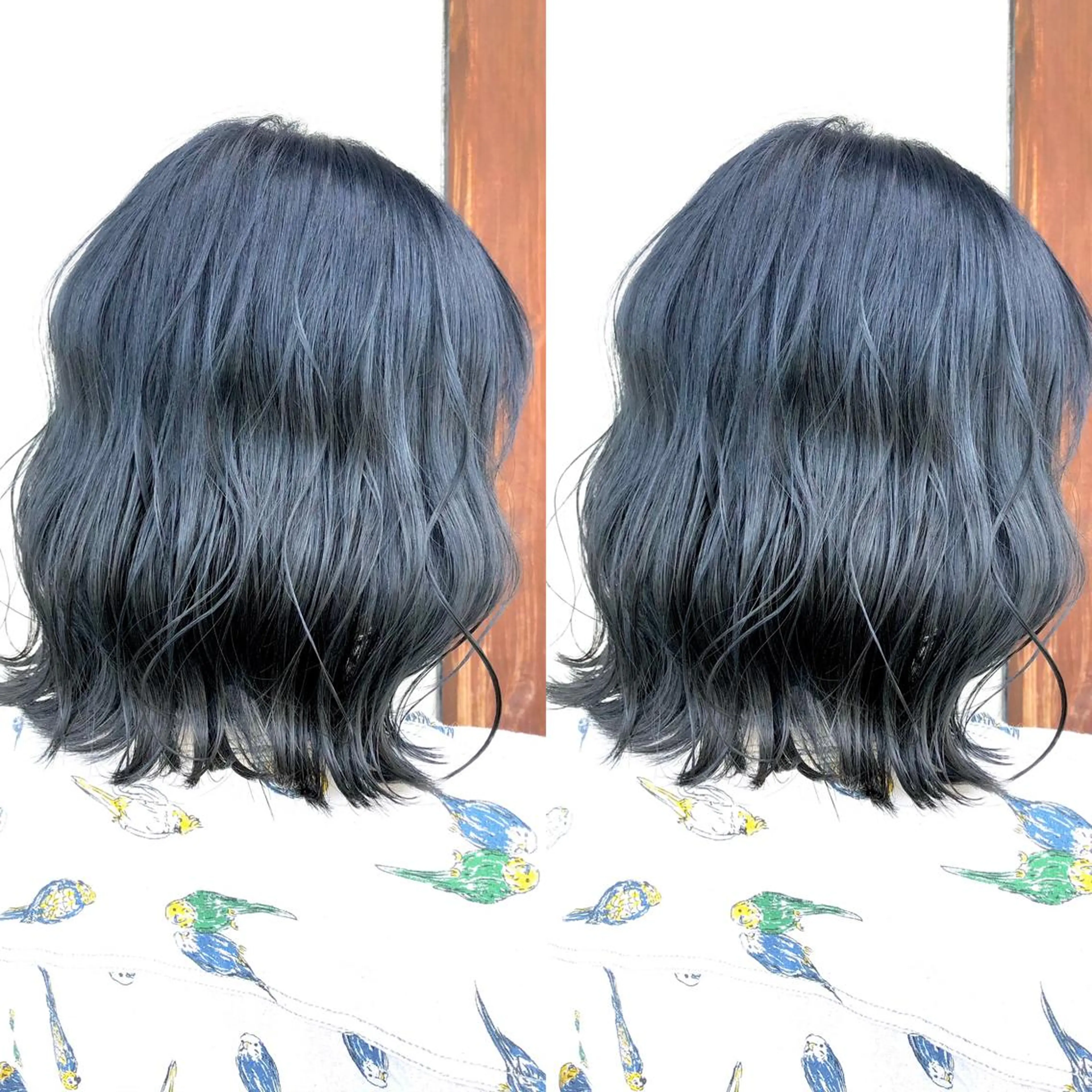 ショート カラー ブリーチ ブルーカラー あさだ しゅうたろうのヘアスタイル