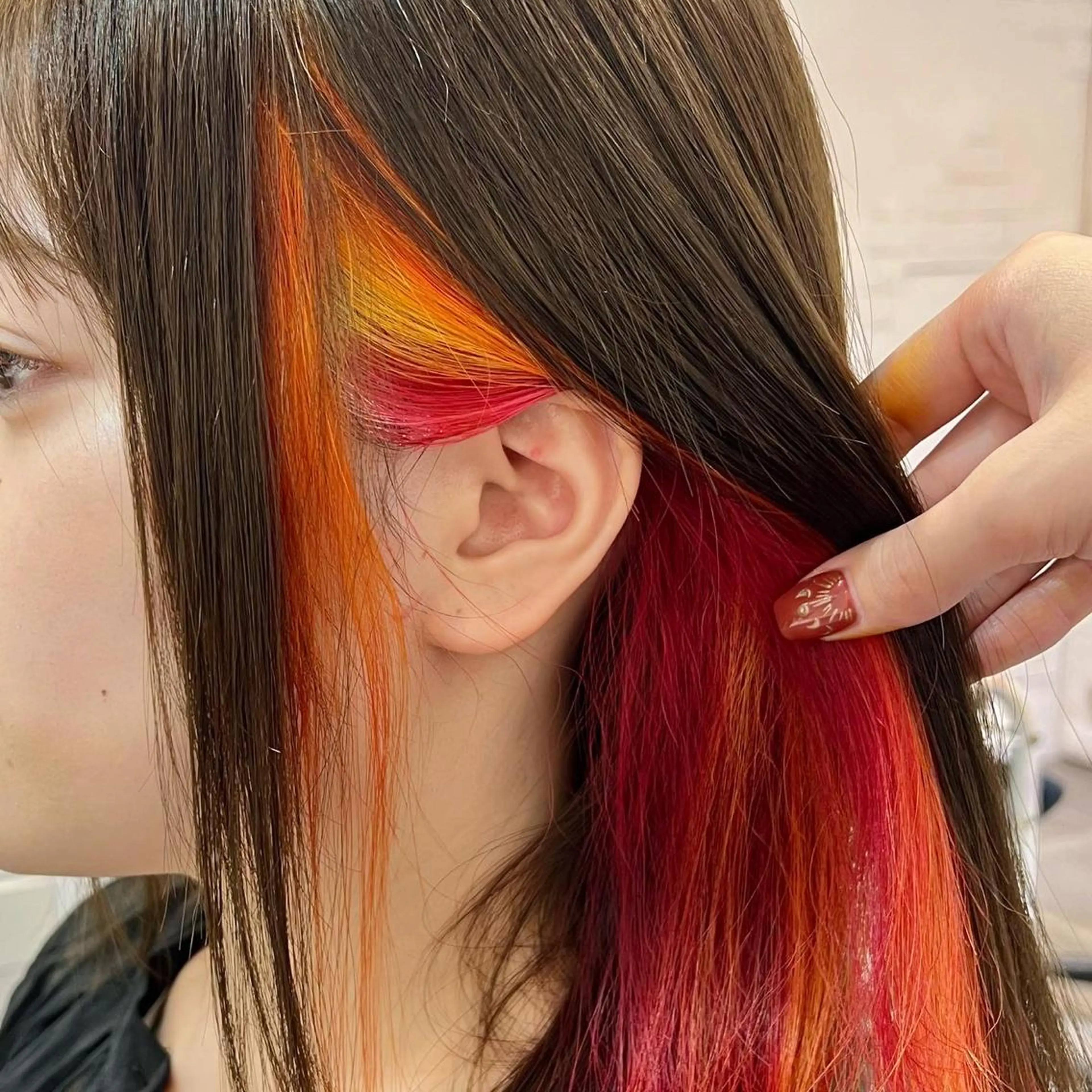 ミディアム カラー メンズパーマ/ エクステ🌞セナのヘアスタイル