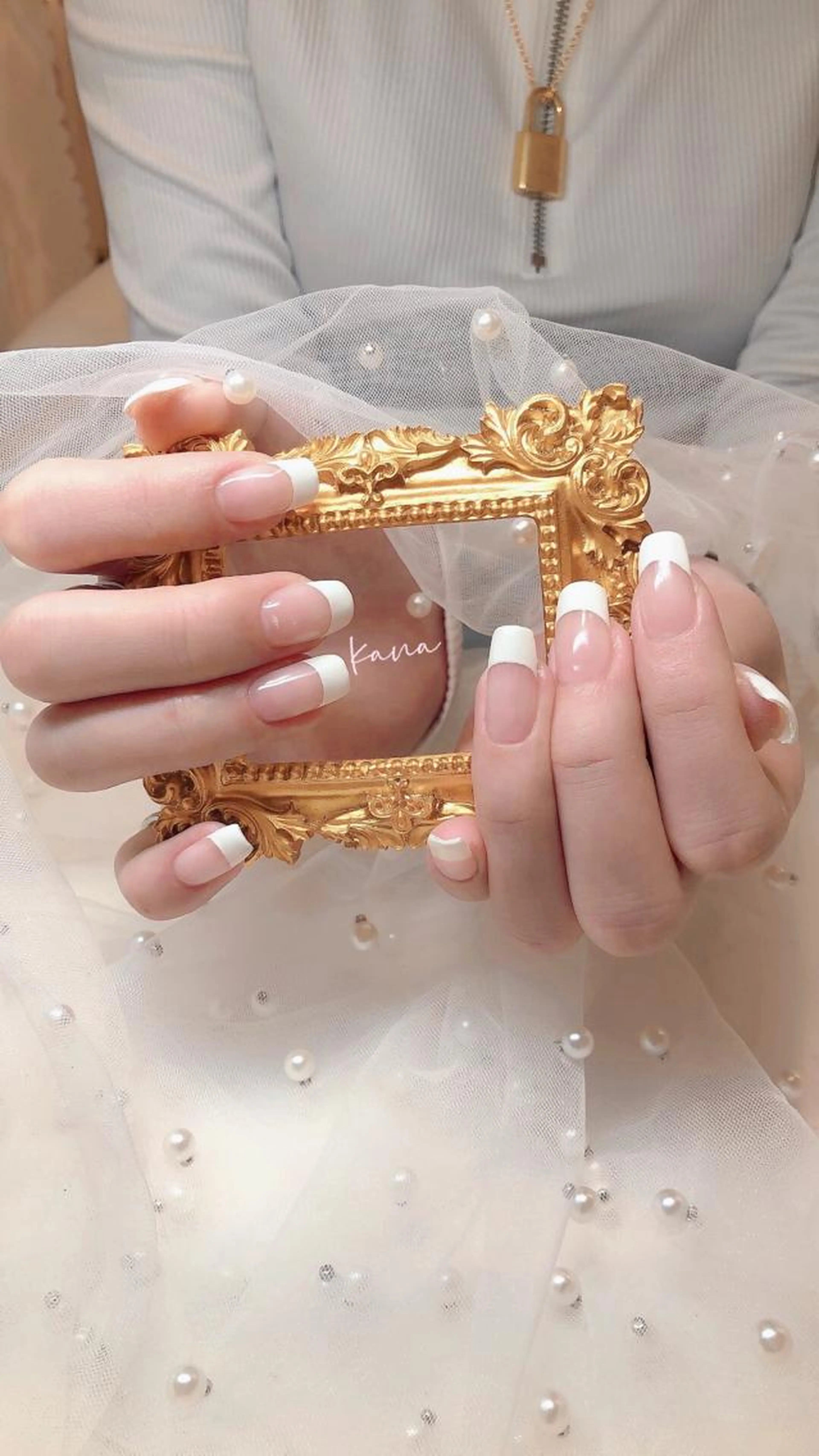 ハンドカラグラ・フレンチ【クリアベース】（オフあり）の写真