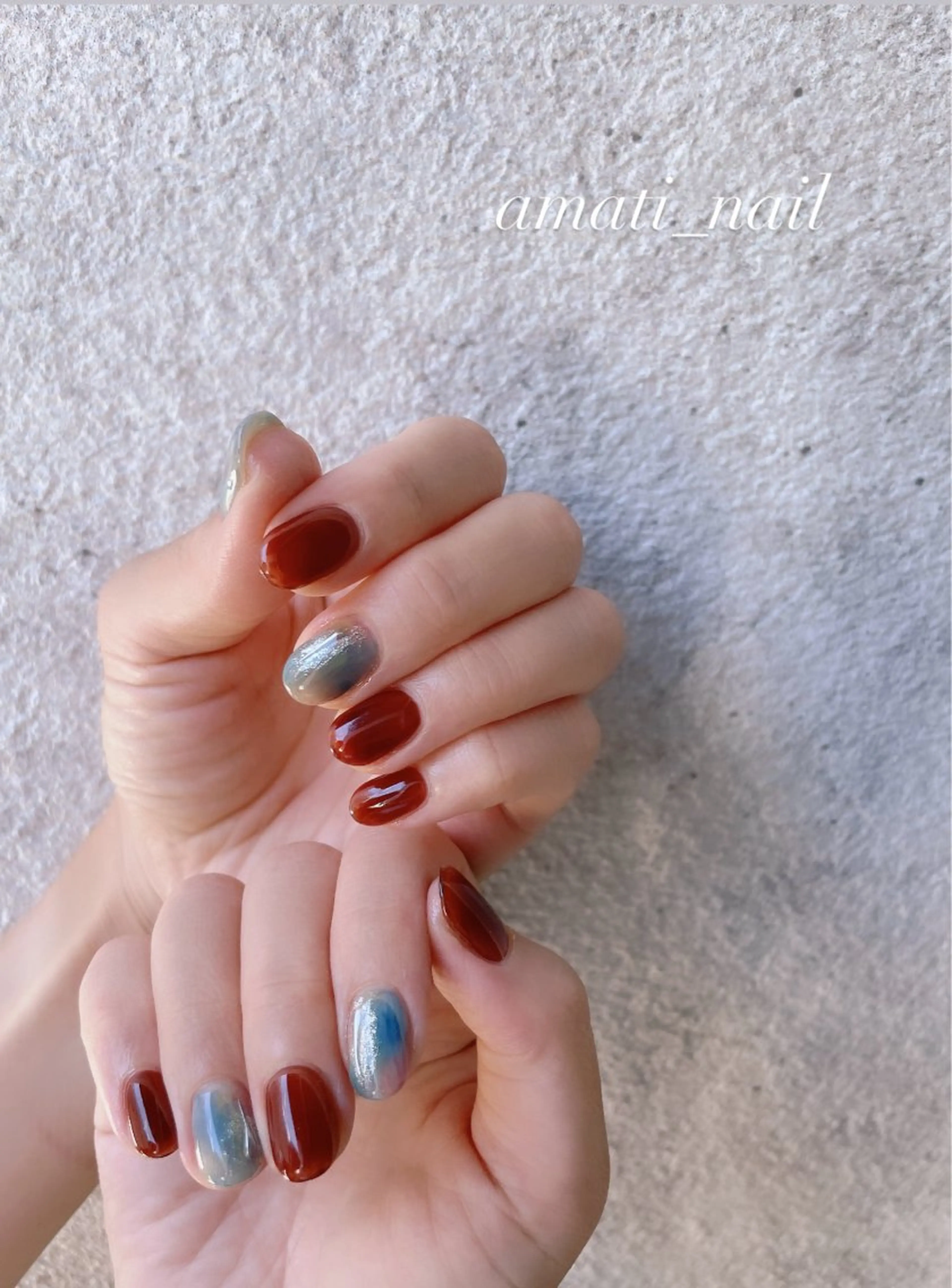 ネイル フットネイル ジェルネイル マグネットネイル ミラーネイル ニュアンスネイル ハンドネイル amati_nail TAKAKOのネイルデザイン
