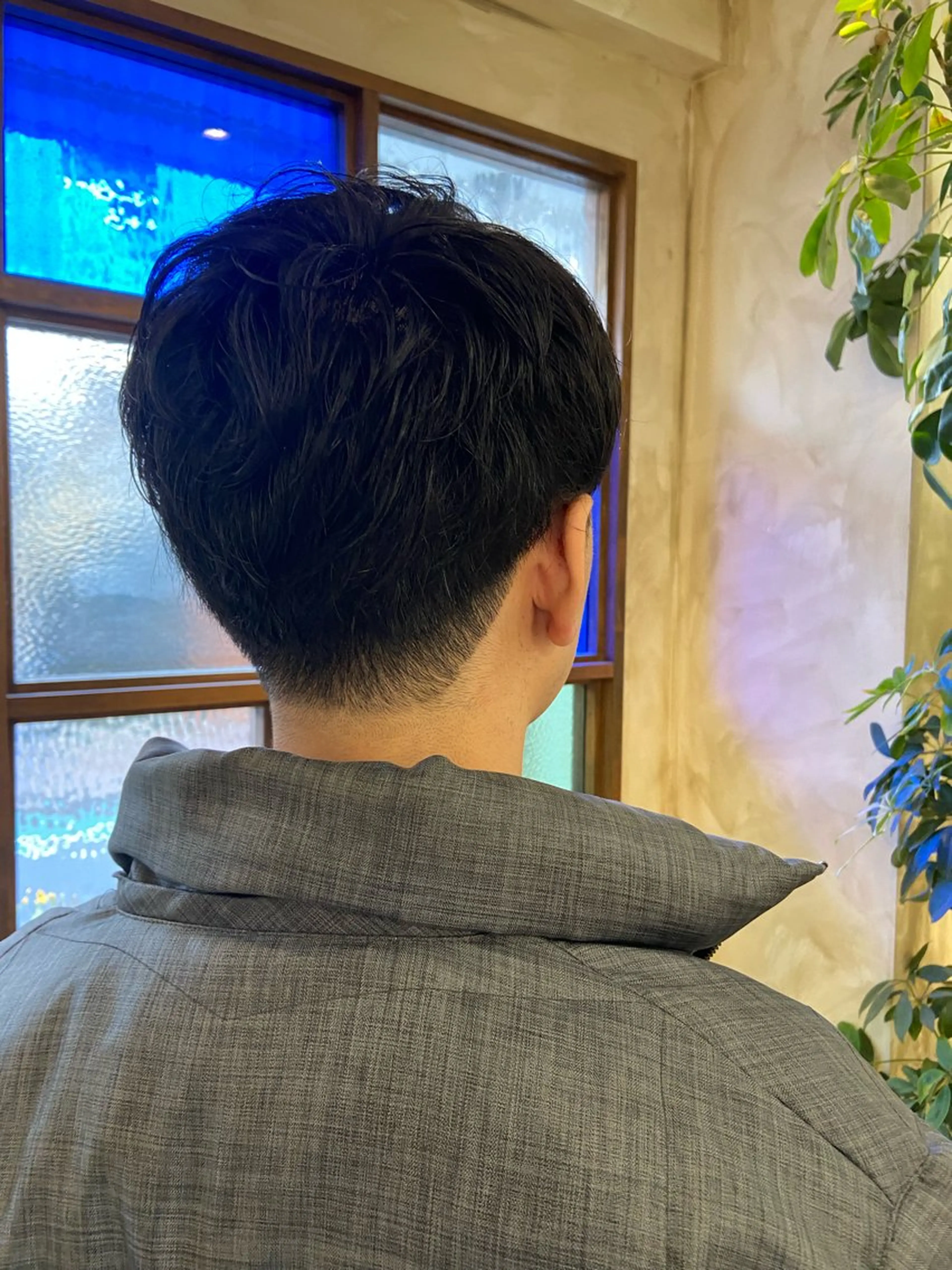 メンズ 刈り上げ 綾/ベージュカラー /パーマ🩰のヘアスタイル