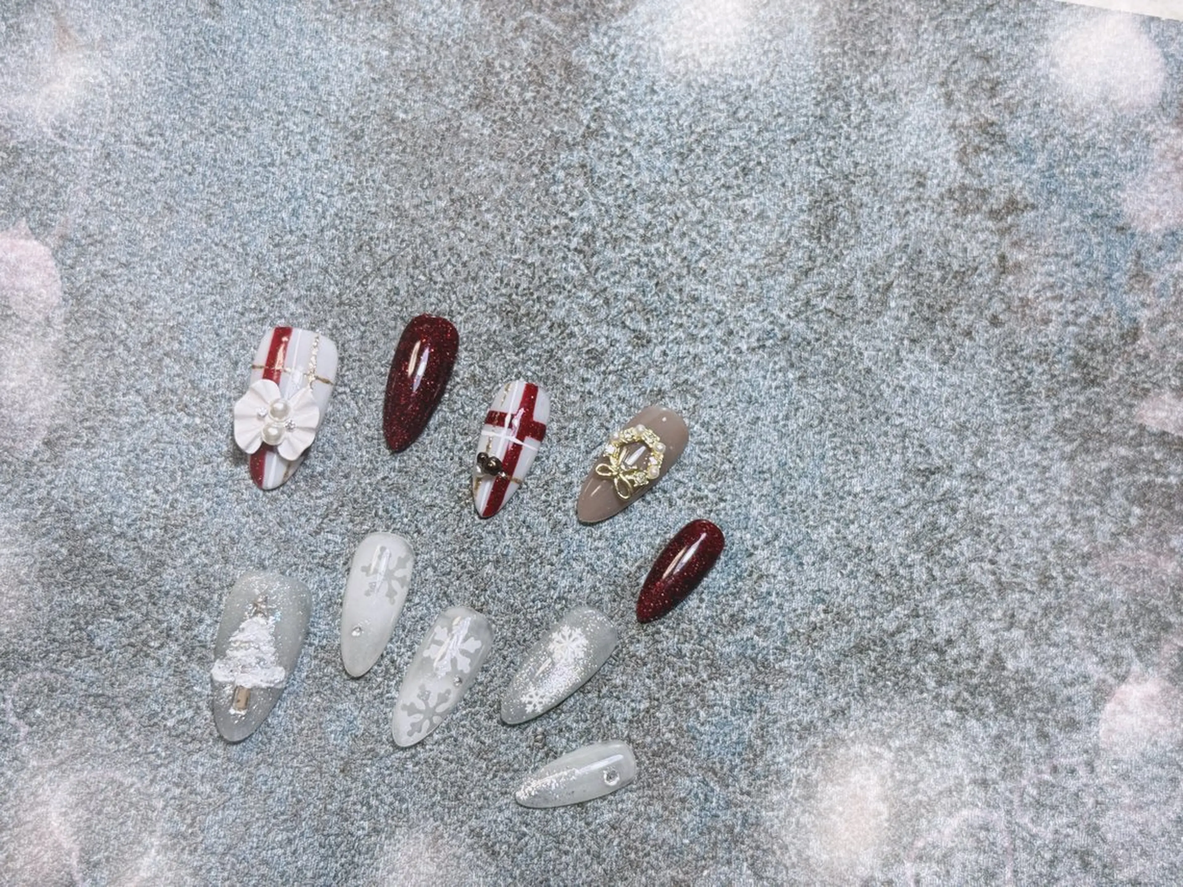 ネイル チークネイル 長さ出し フレンチネイル ジェルネイル 韓国ネイル Rola kira 麗のネイルデザイン