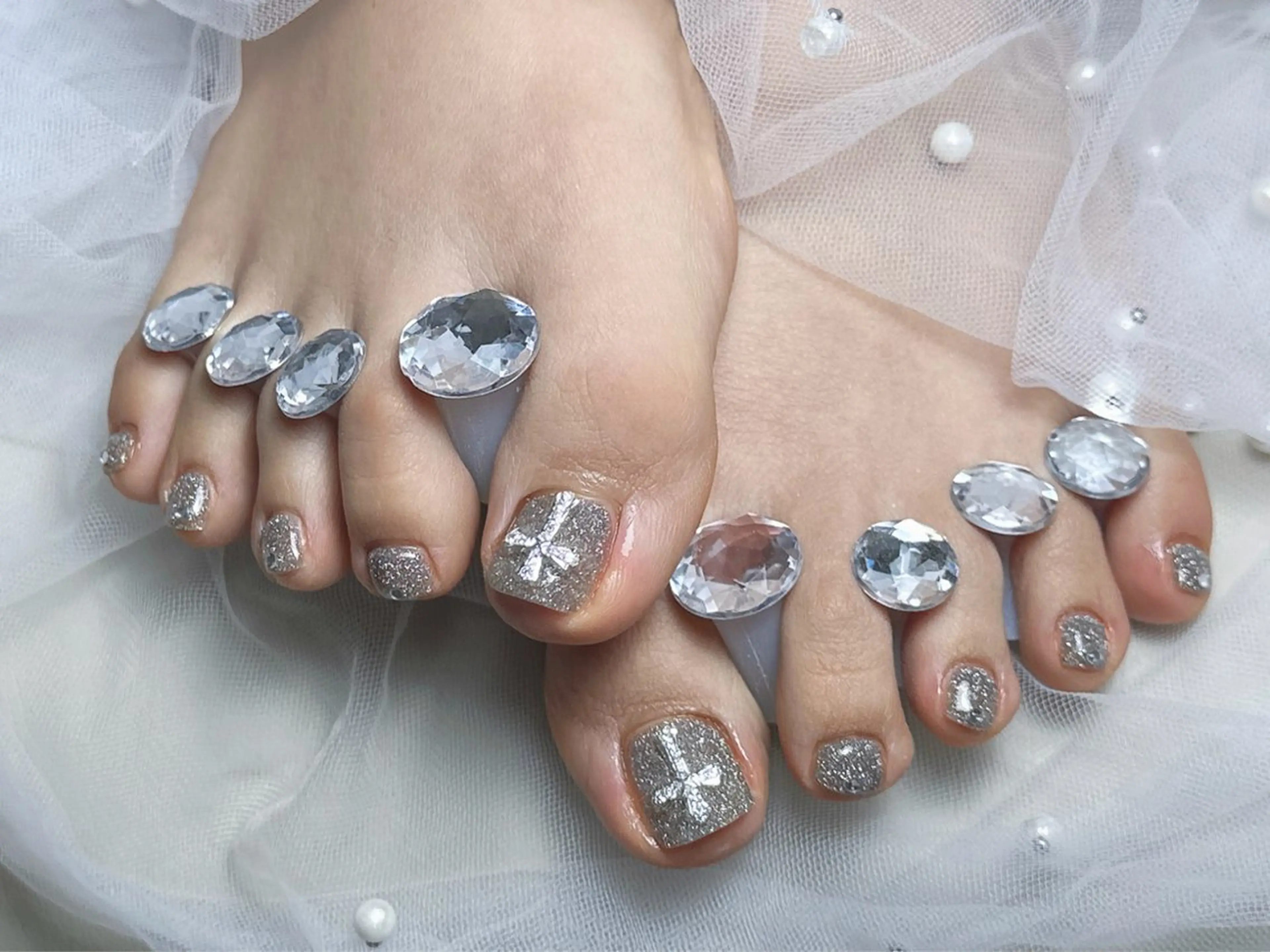 ネイル フットネイル 【Eclat エクラ】nail&beauty所属・Eclat〔エクラ〕 MOEKA𝜗𝜚*のネイルデザイン