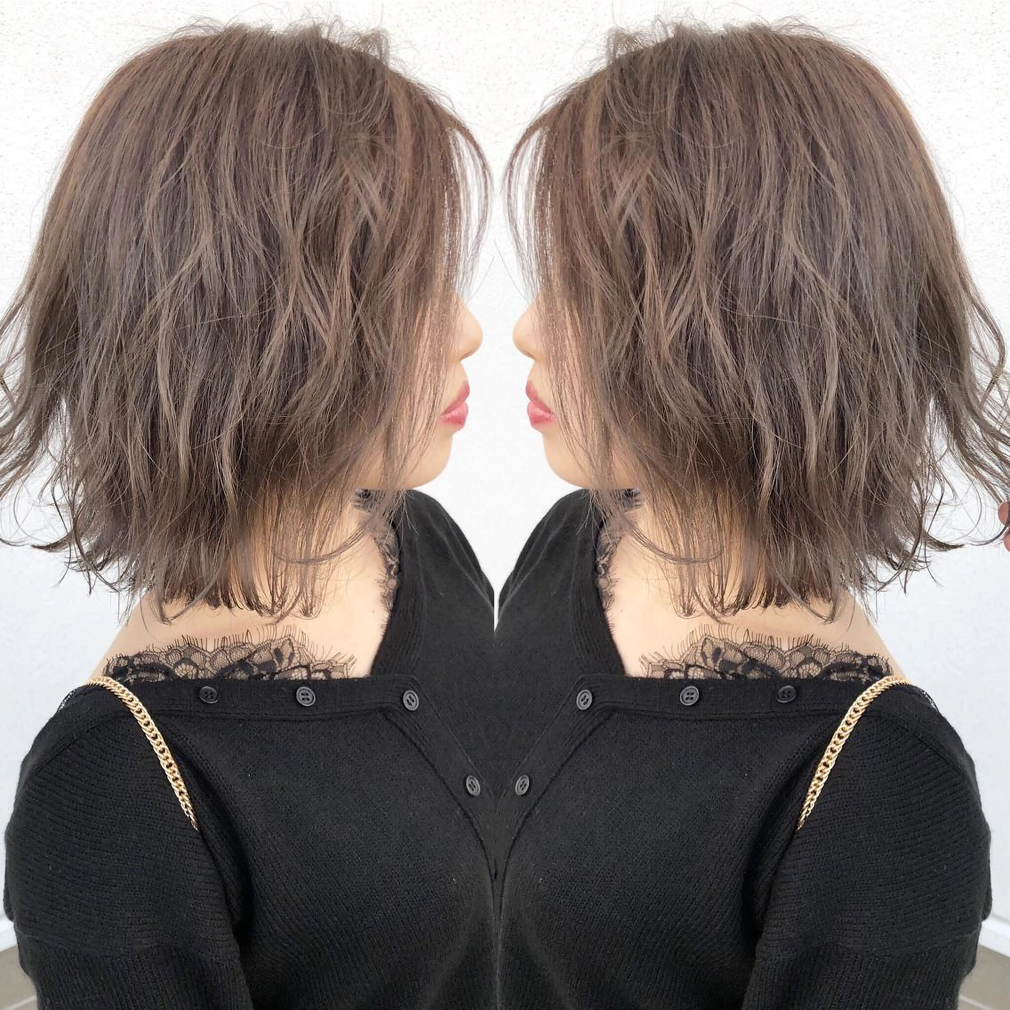 ミディアム カラー ヘアカラー トリートメント 具志 正太のヘアスタイル
