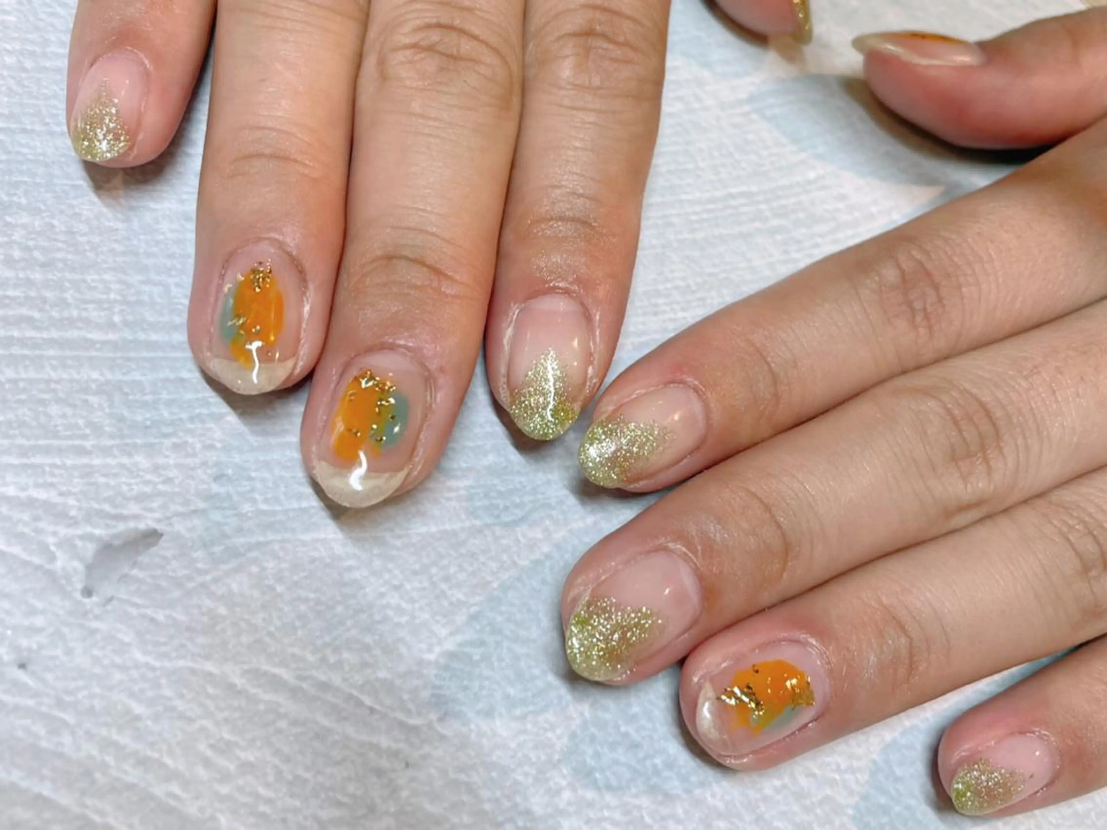 ネイル ニュアンスネイル シンプルネイル KAORI🦄 星ヶ丘徒歩1分サロンのネイルデザイン