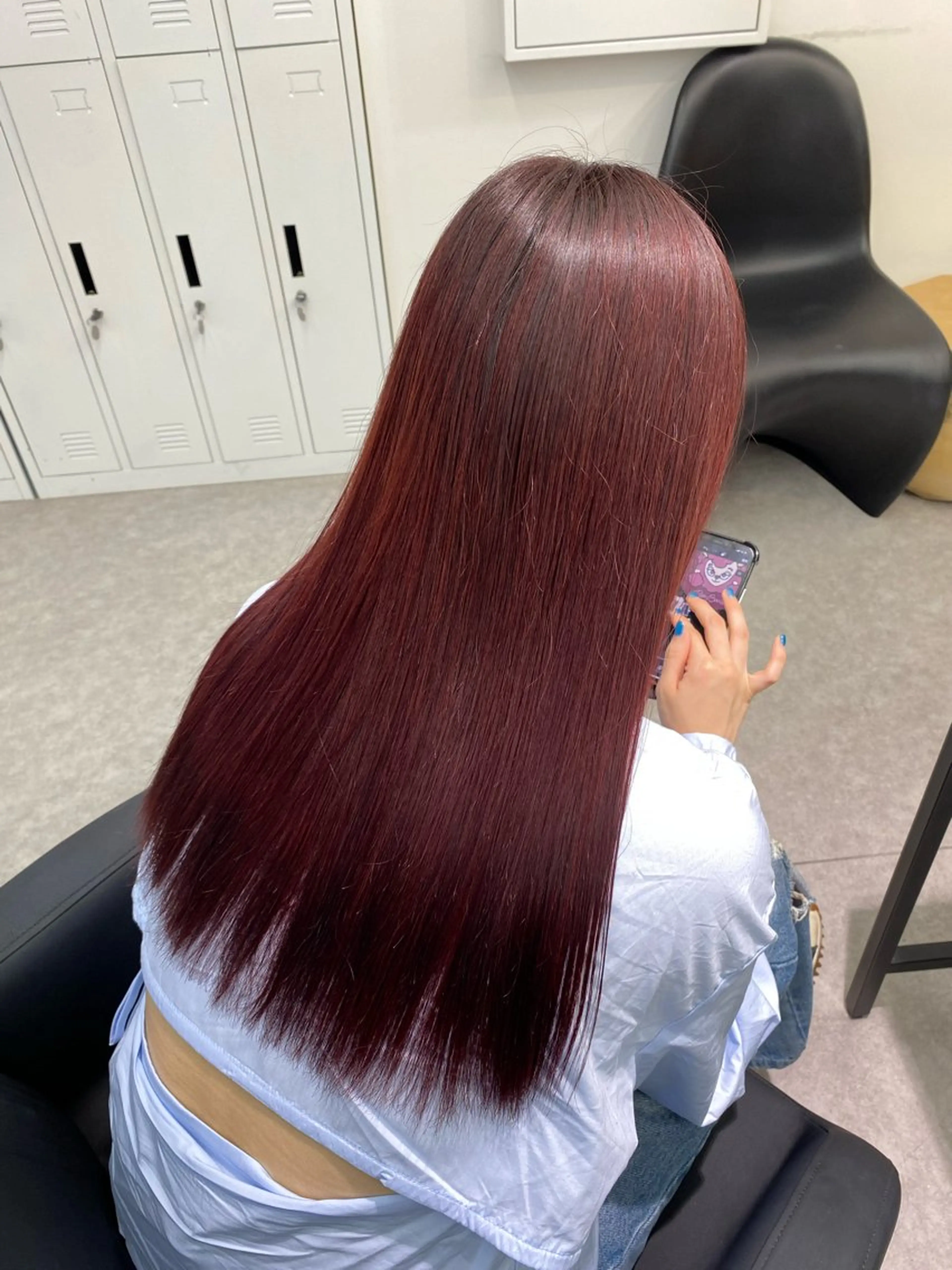 ミディアム カラー ベージュカラー ブロンド ダブルカラー ハイトーンカラー ピンクカラー カットモデル様無料 💎saaya💎のヘアスタイル