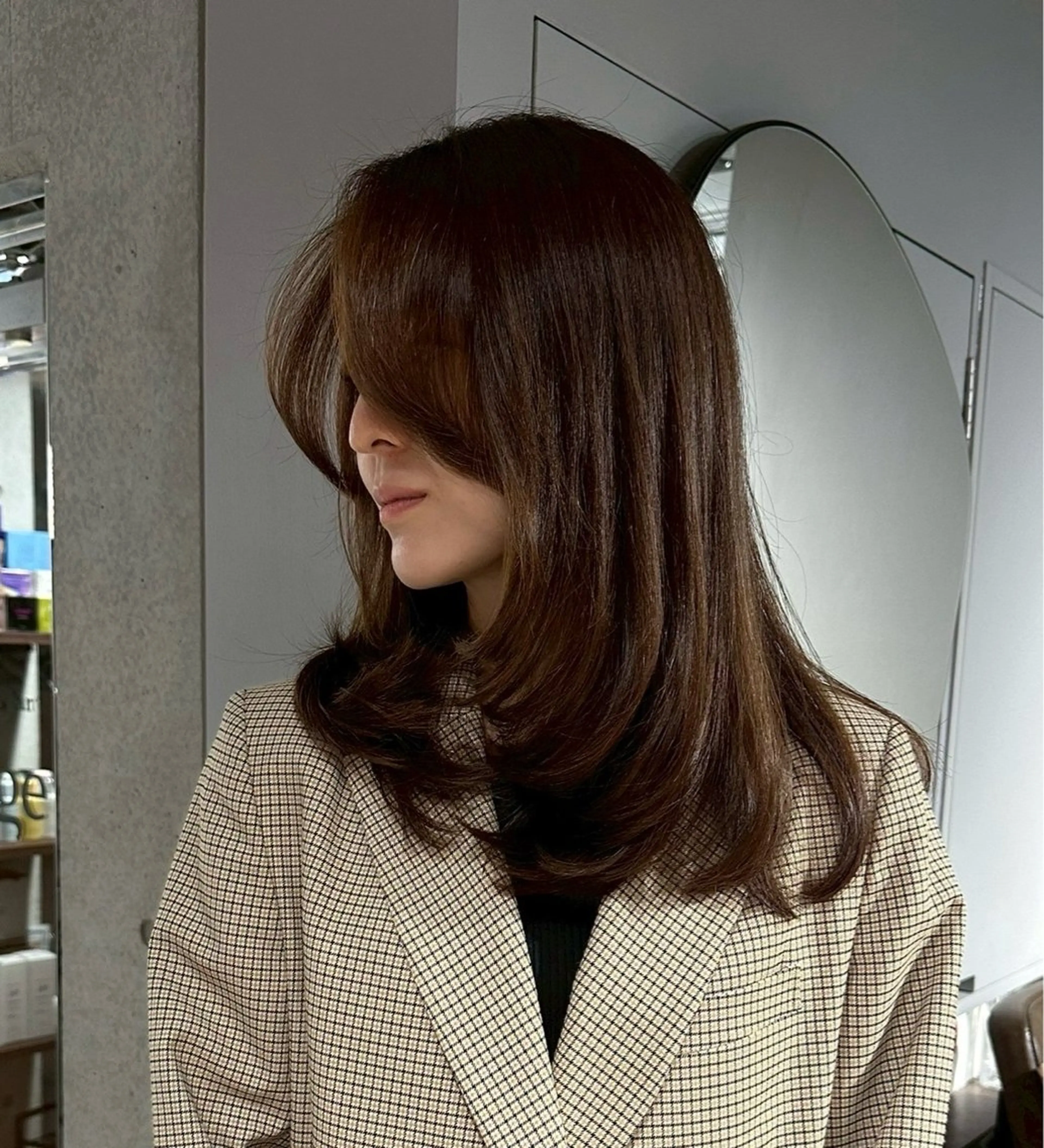 ロング カラー Leverage広尾所属・海外風カラー🌿 透明感白髪染めのヘアスタイル