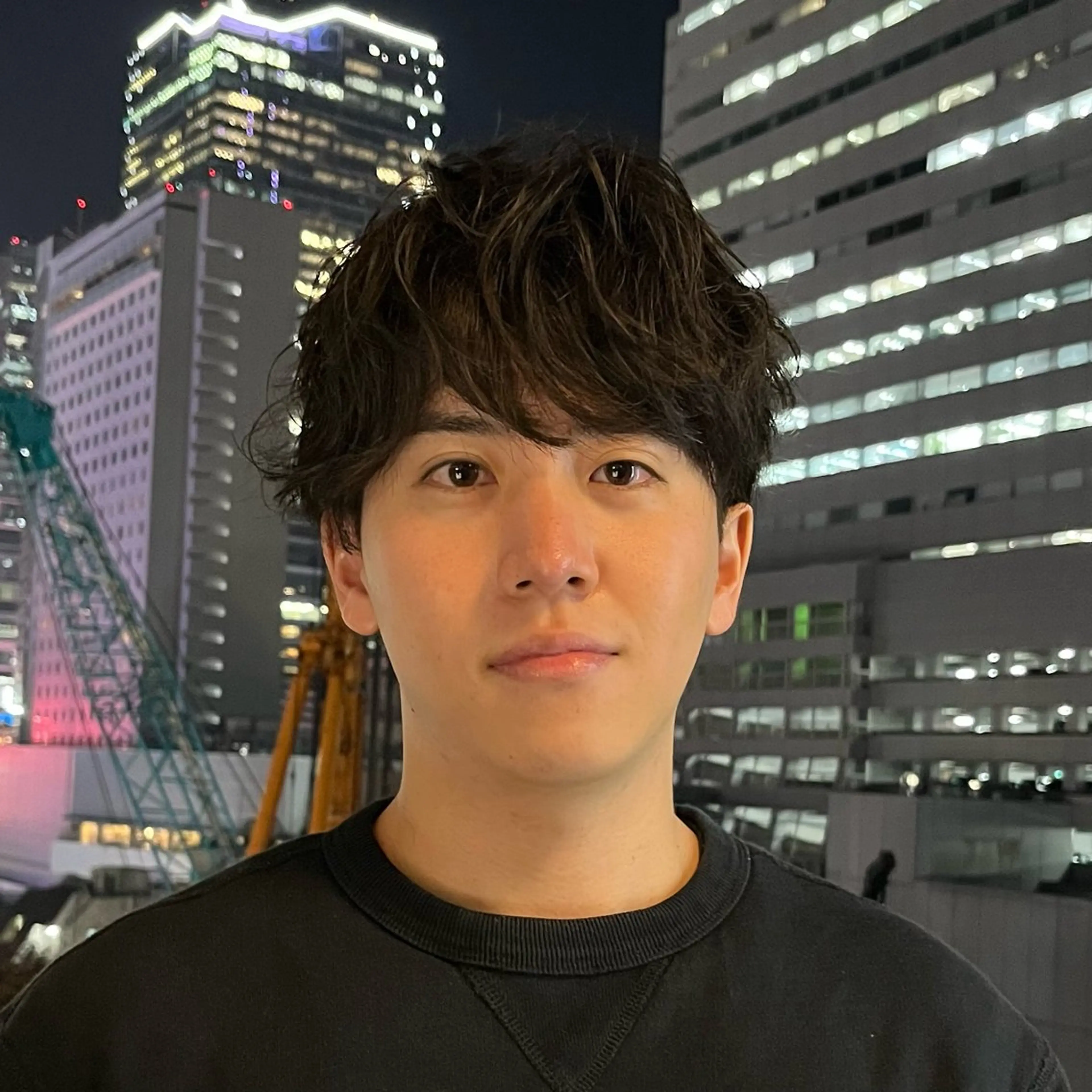 メンズ カット パーマ RIKU⚡️毛流れ ヘア×眉ワックスのヘアスタイル