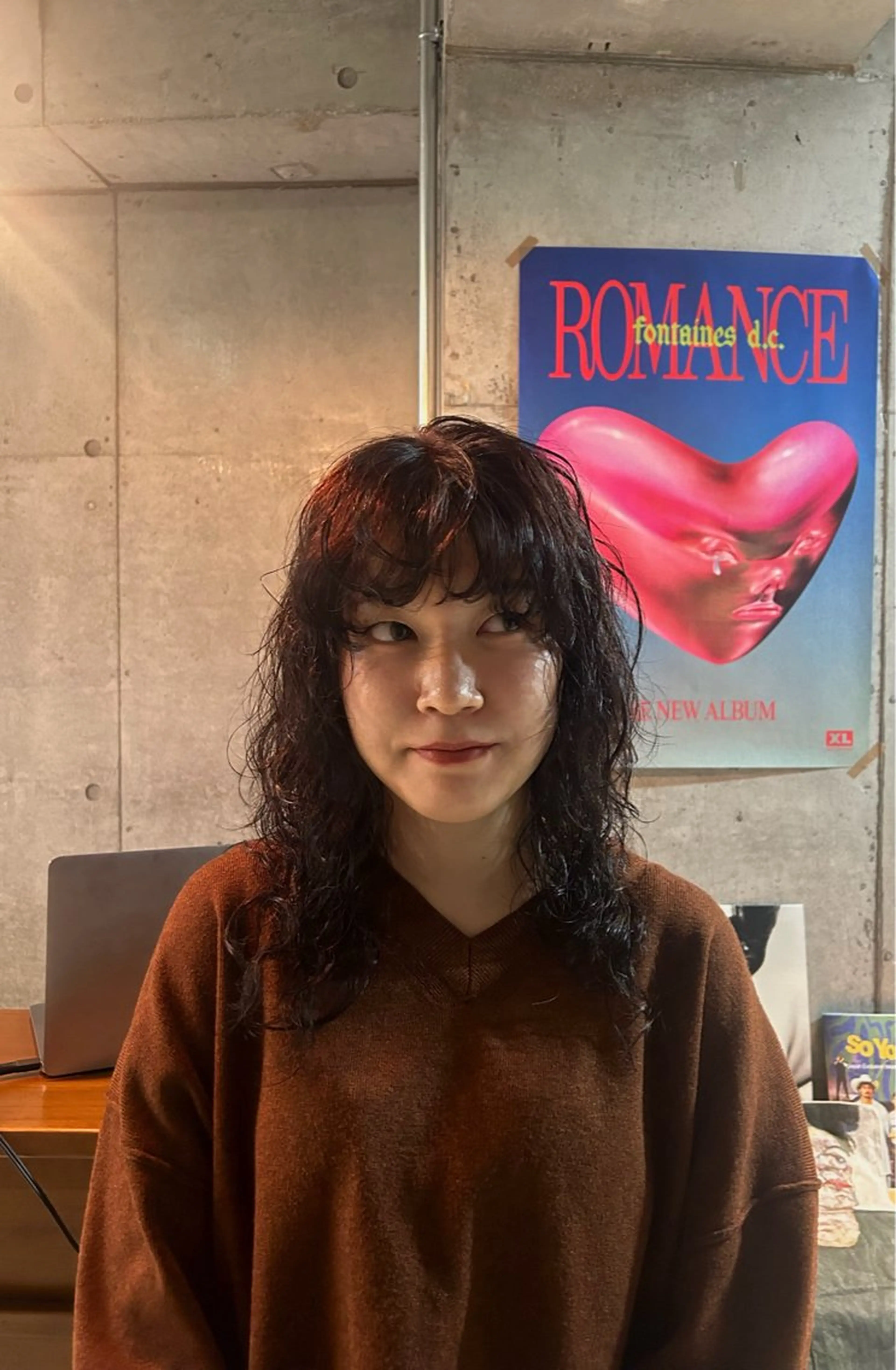 セミロング カラー パーマ 石原 実のヘアスタイル