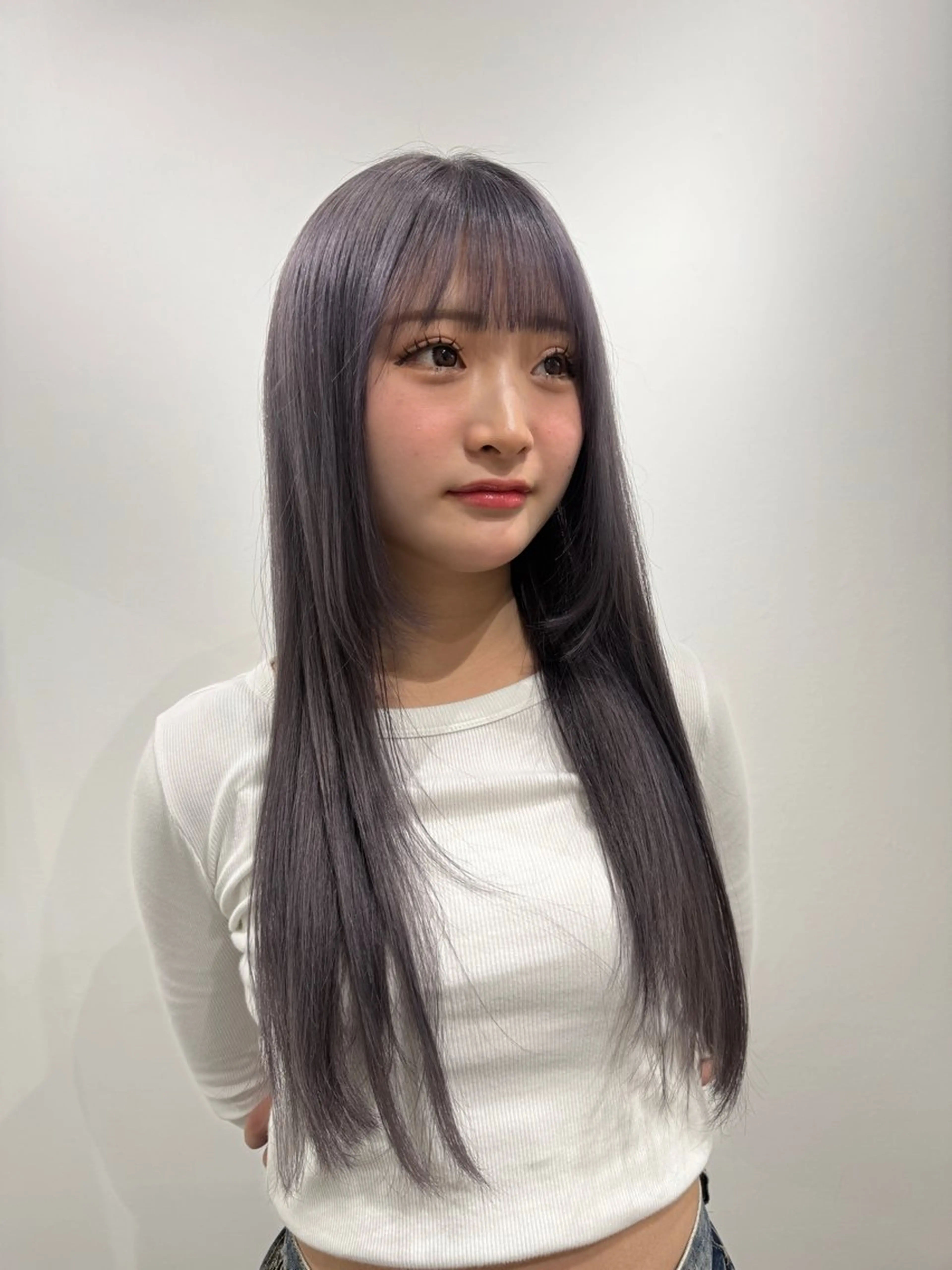 ロング ヘアカラー 似合わせスタイル☁️ 堀内志茉🍀のヘアスタイル